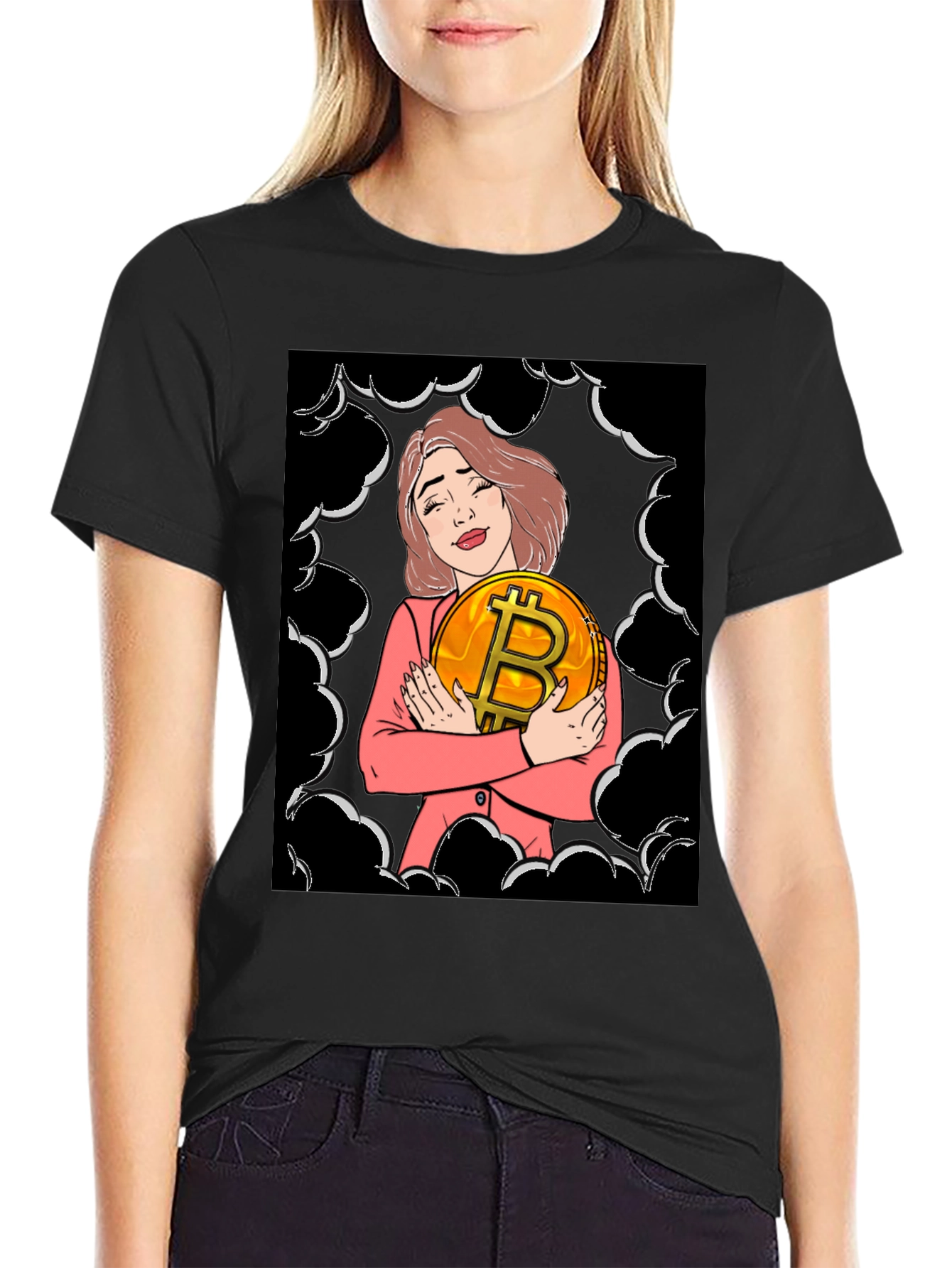 Bitcoin Girl T-Shirt - Crypto Lover Tee