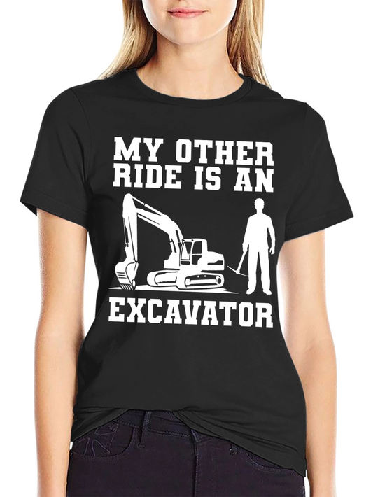 Excavator Ride T-Shirt - Construction Worker Gift Tee