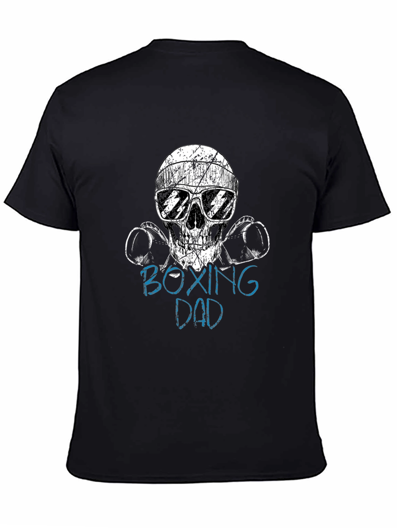 Boxing Dad Skull T-Shirt - Cool Fathers Day Gift!