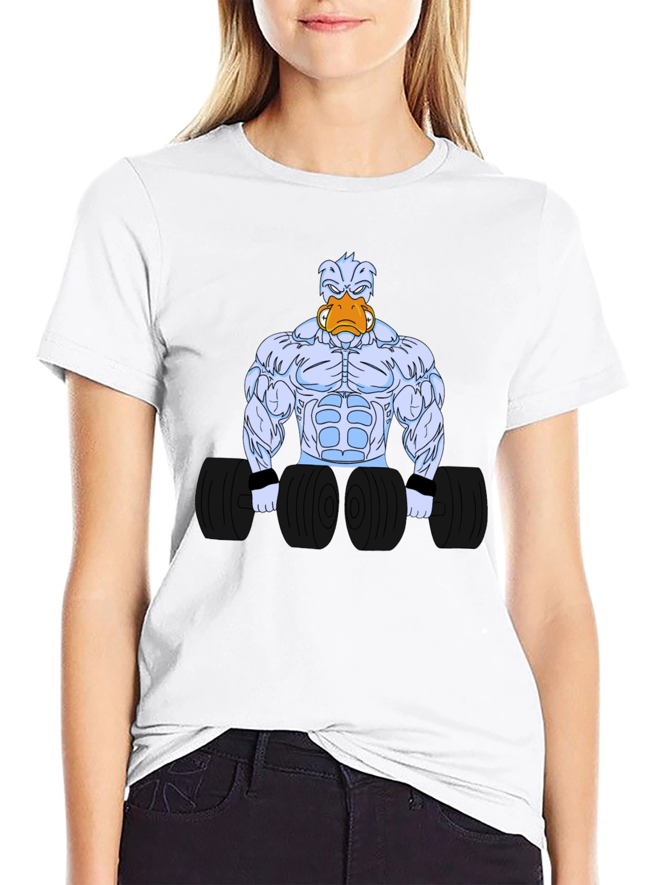 Muscle Duck Lifting Weights T-Shirt