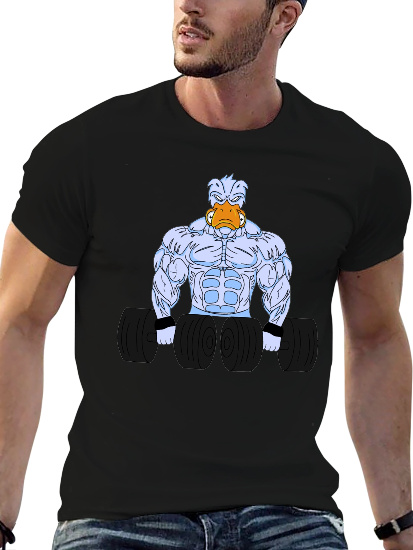 Muscle Duck Lifting Weights T-Shirt