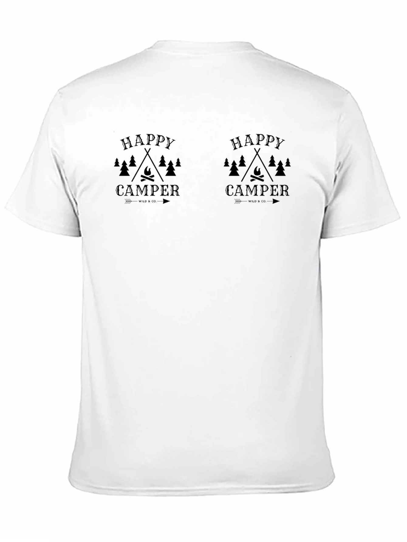 Happy Camper Graphic Tee - Outdoor Adventure Shirt