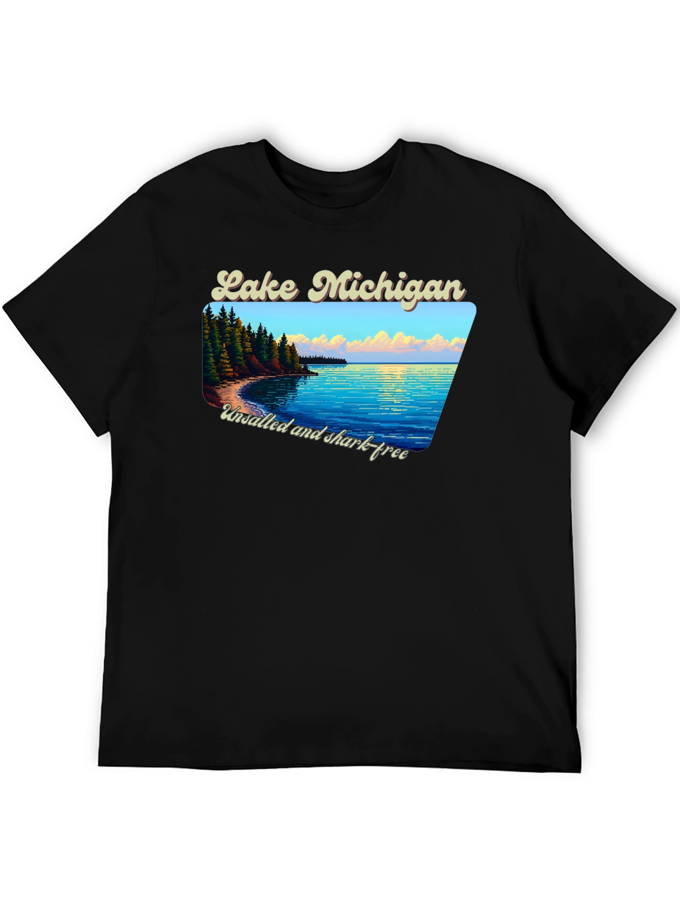 Lake Michigan Graphic T-Shirt - Unsalted & Shark-Free