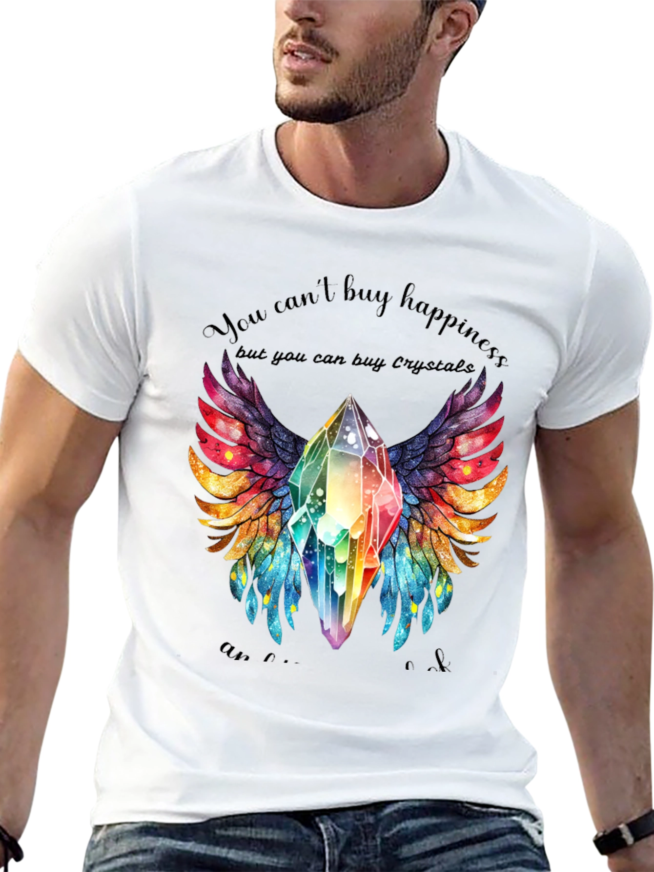 Crystals Happiness Graphic Tee