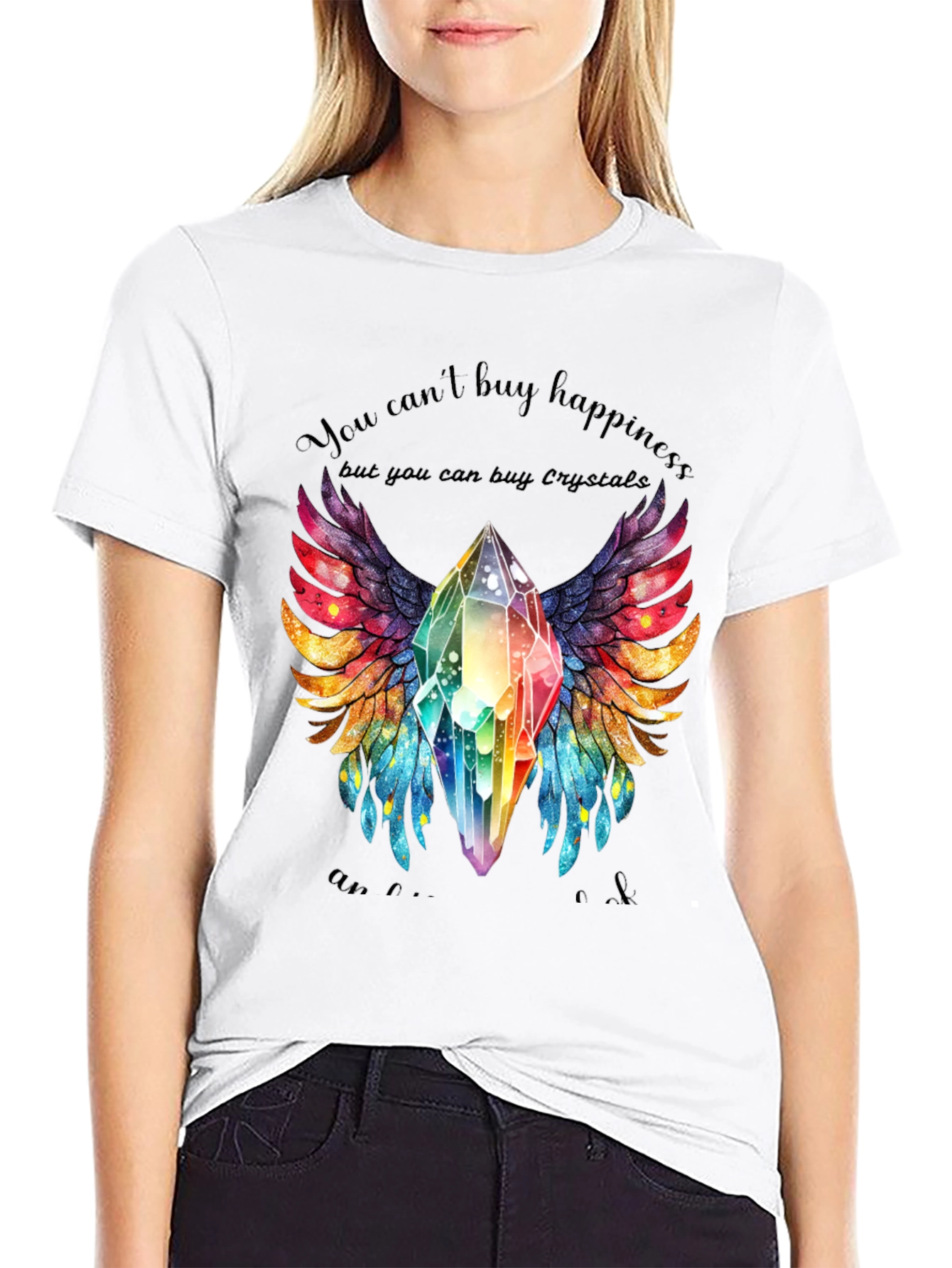 Crystals Happiness Graphic Tee