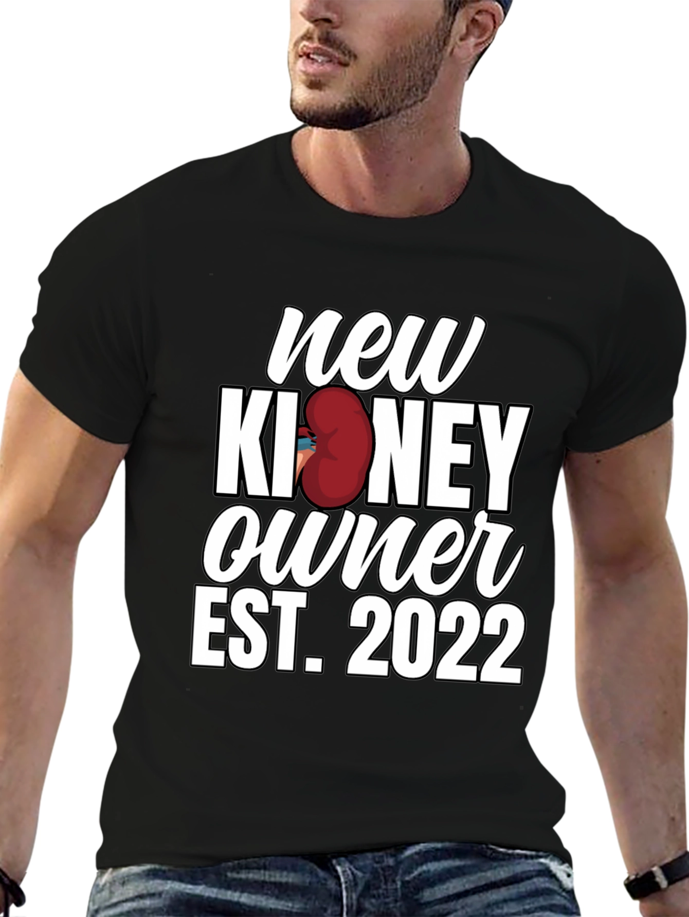 New Kidney Owner Est. 2022 Black Graphic Tee