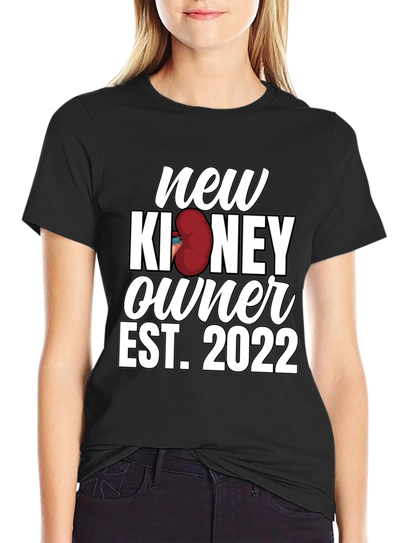 New Kidney Owner Est. 2022 Black Graphic Tee