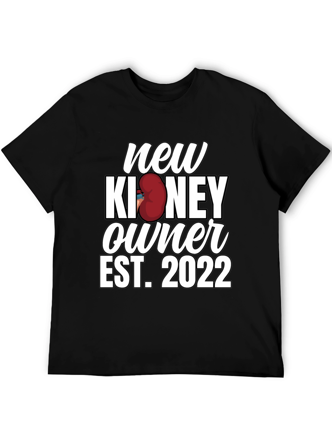 New Kidney Owner Est. 2022 Black Graphic Tee