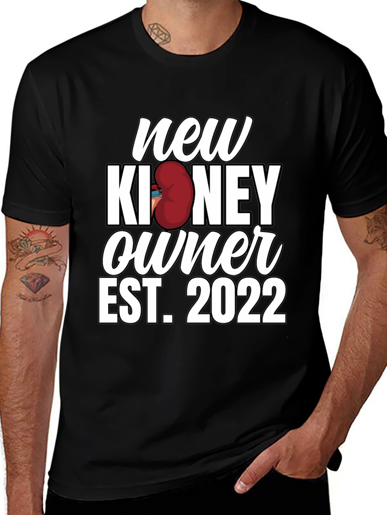New Kidney Owner Est. 2022 Black Graphic Tee