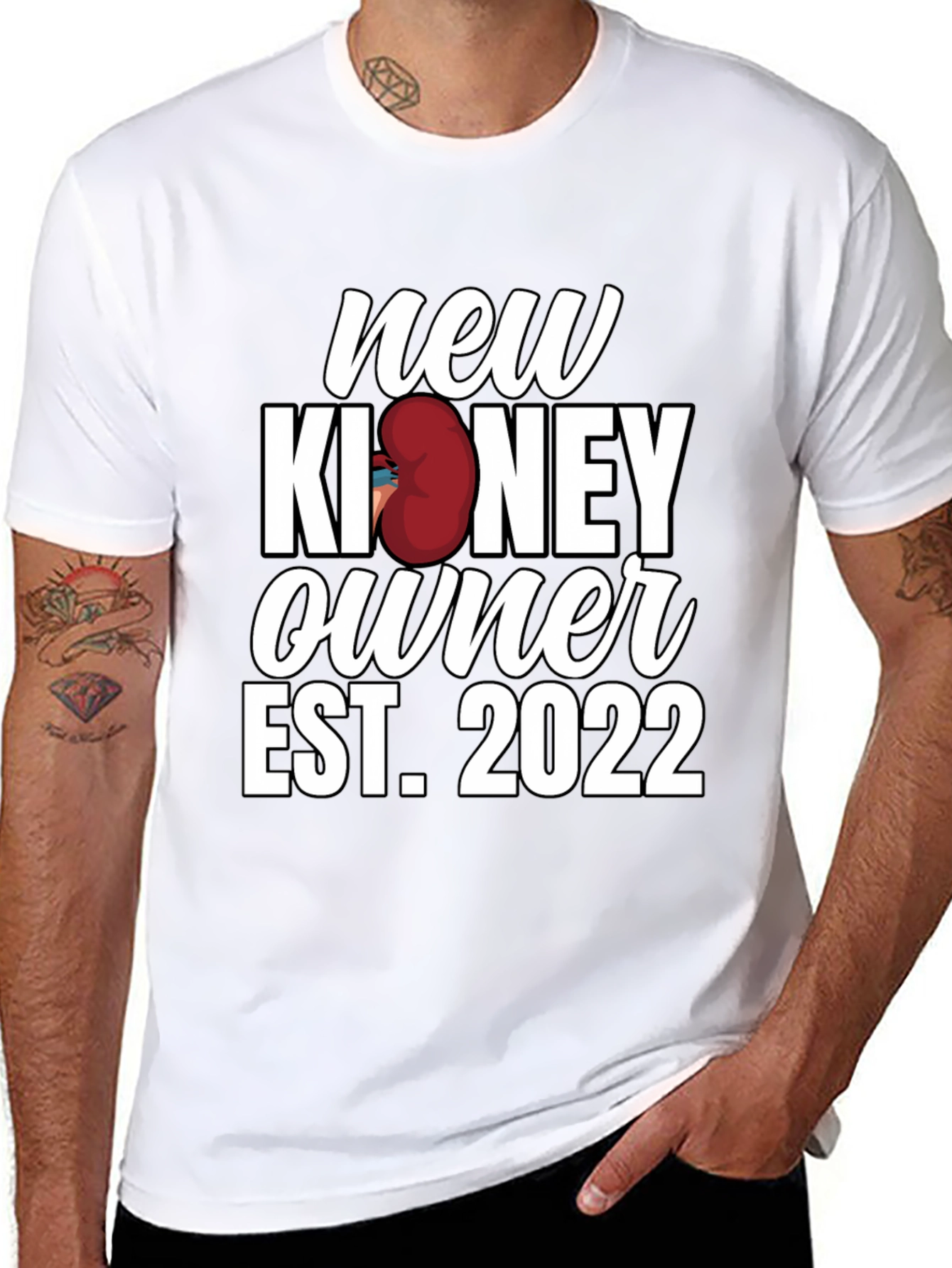 New Kidney Owner Est. 2022 Black Graphic Tee