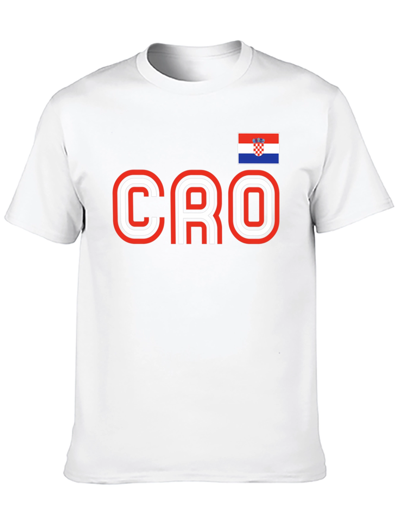 Croatia Pride Black T-Shirt -  Soccer Fan Apparel