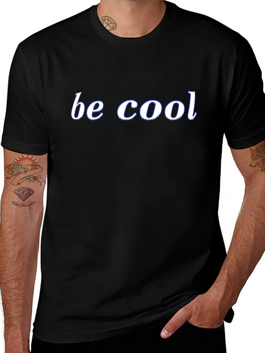 Be Cool Black Graphic T-Shirt