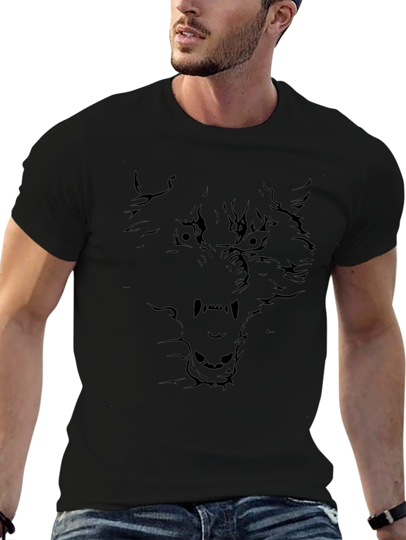 Black Wolf Graphic T-Shirt