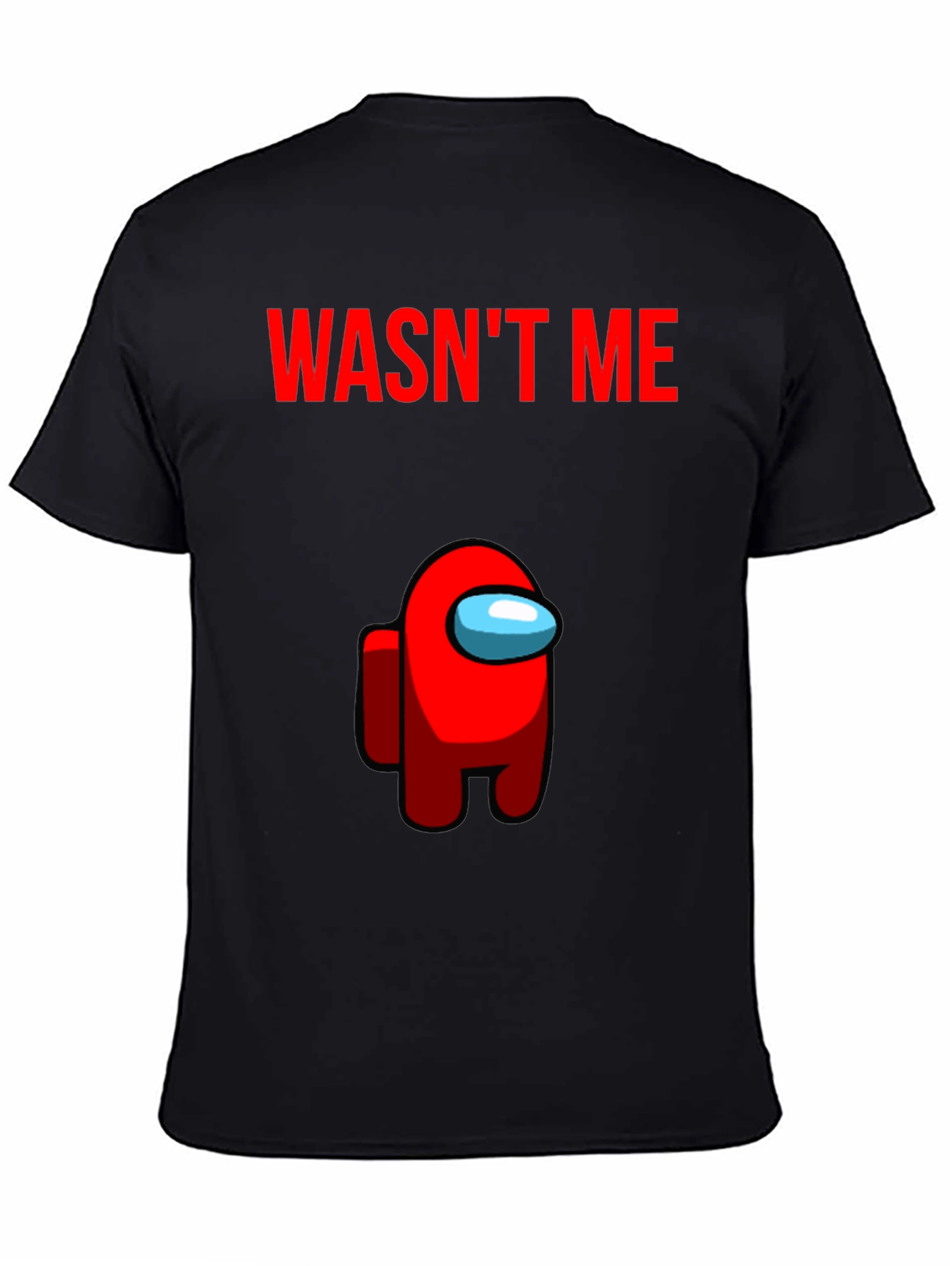 Among Us Wasnt Me Black T-Shirt
