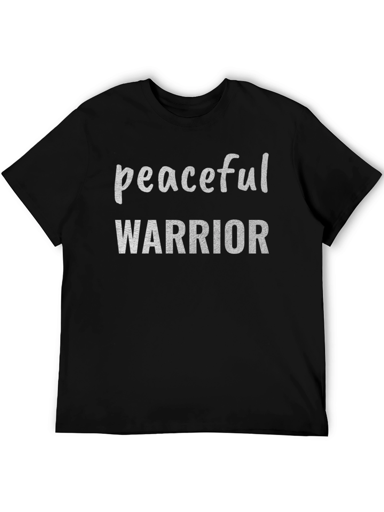 Peaceful Warrior Graphic Tee - Black