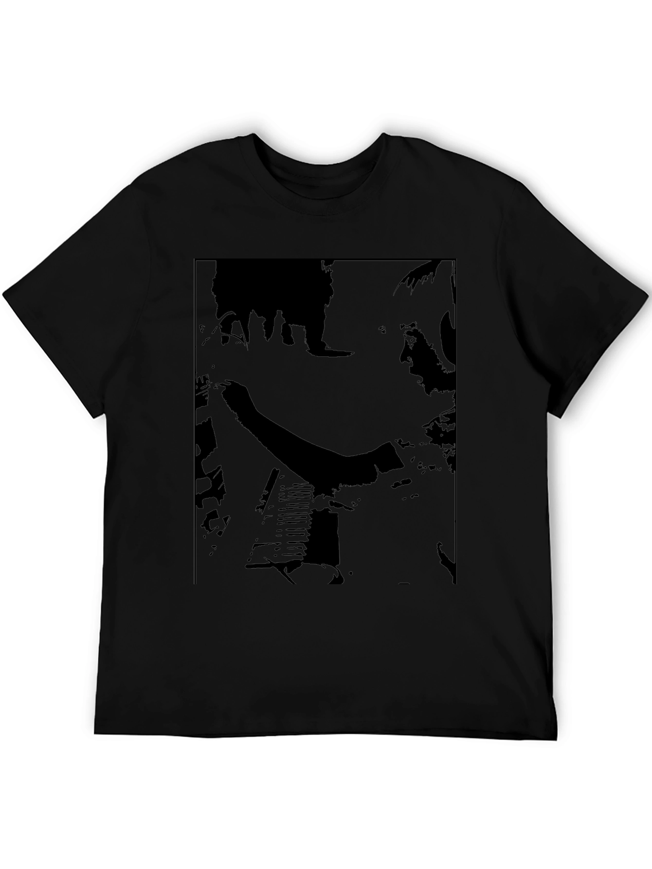 Musician Graphic Print Black T-Shirt
