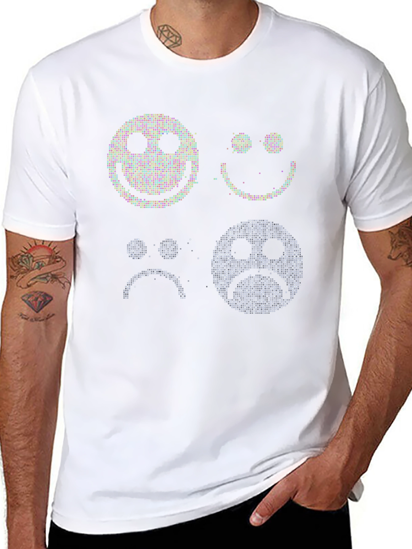 Expression Tee: Mood Emoji Graphic Print T-Shirt