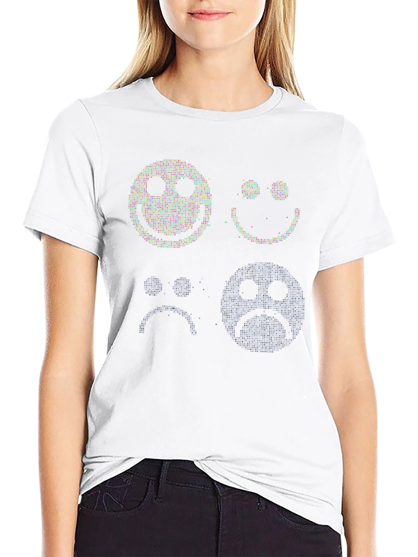 Expression Tee: Mood Emoji Graphic Print T-Shirt