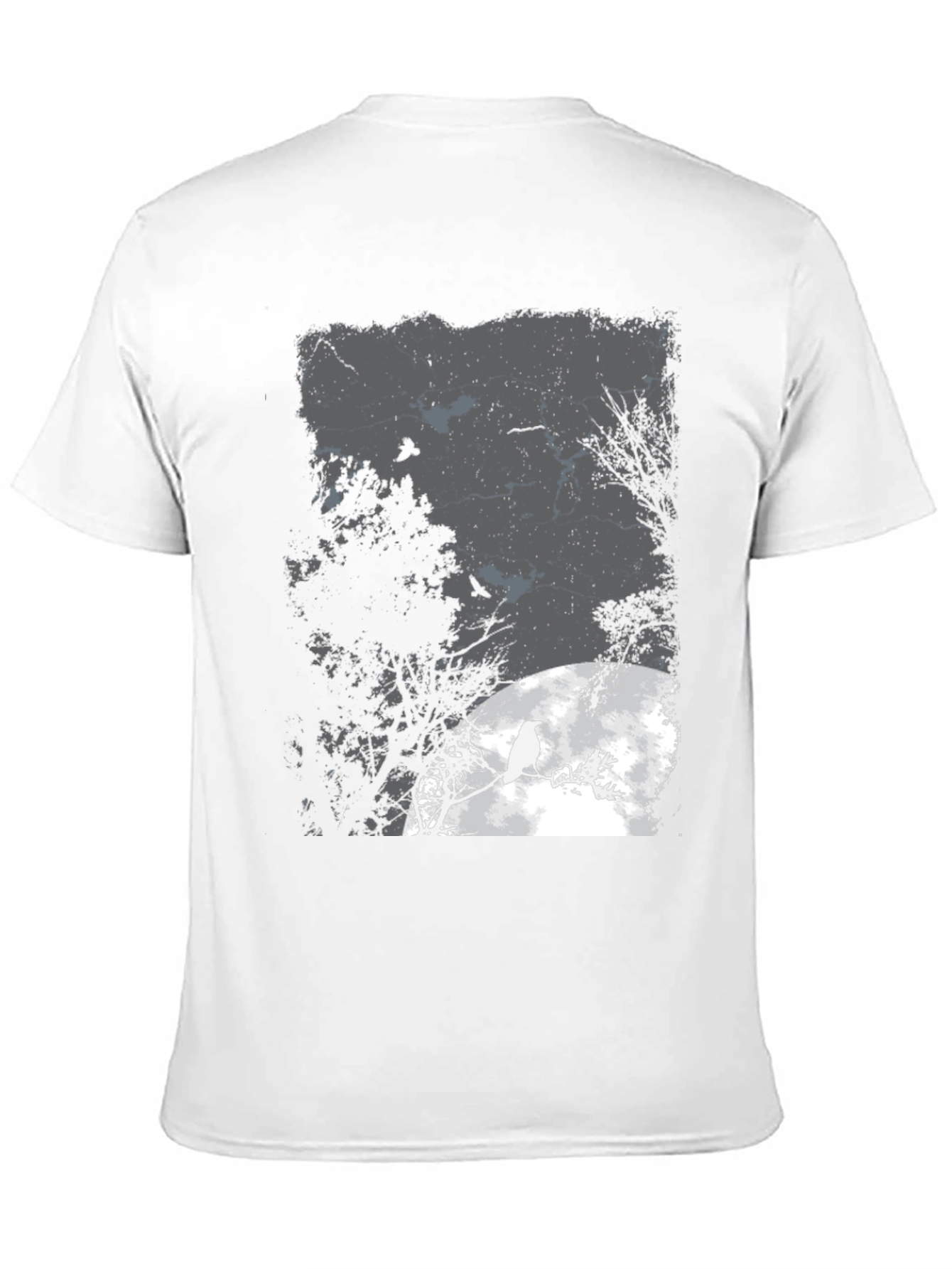 Raven Moon Graphic Tee - Mens Black T-Shirt