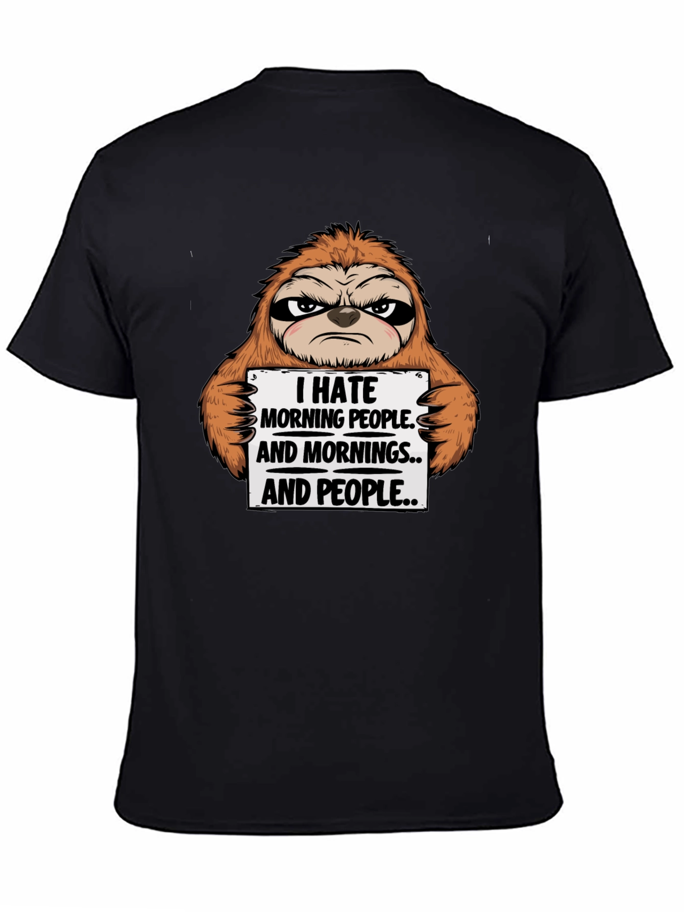 I Hate Morning People Sloth T-Shirt