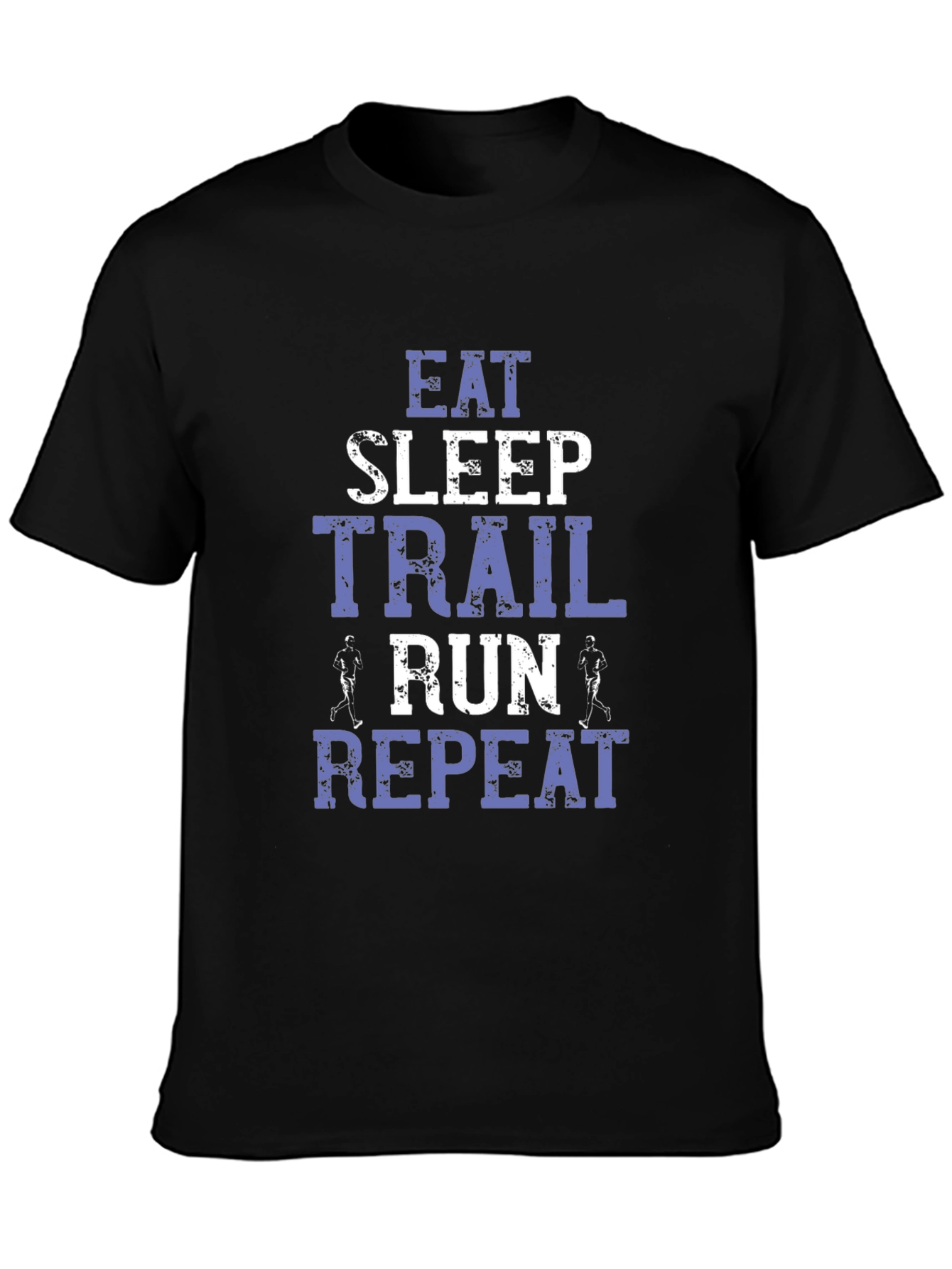 Eat Sleep Trail Run Repeat Black T-Shirt