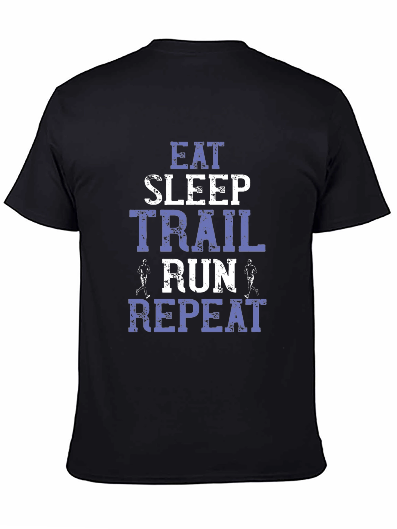 Eat Sleep Trail Run Repeat Black T-Shirt