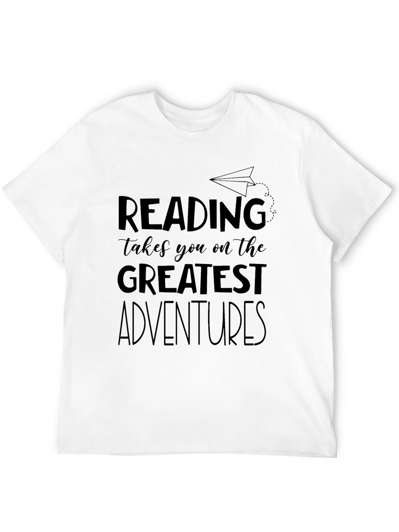 Reading Adventures Black Graphic Tee