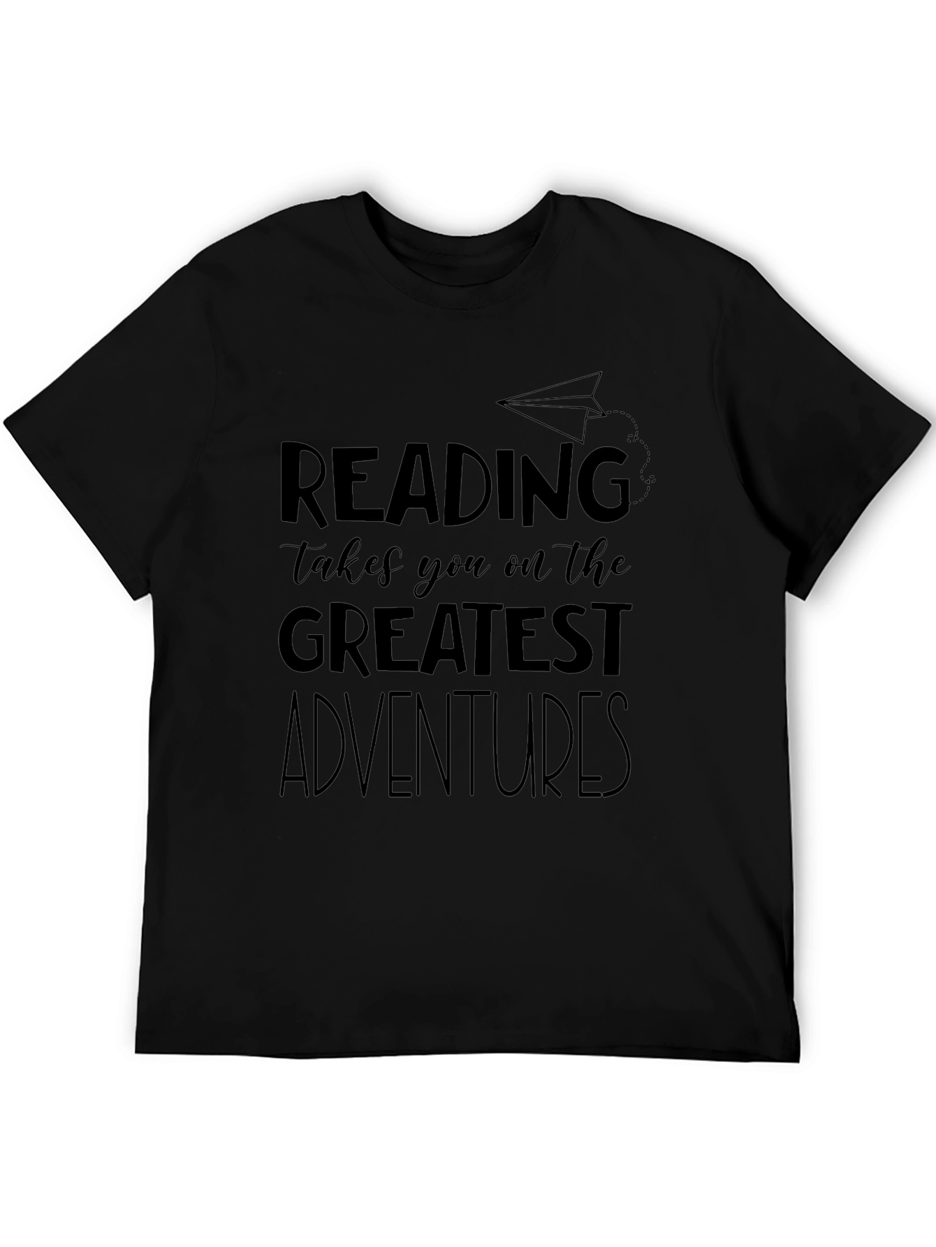 Reading Adventures Black Graphic Tee