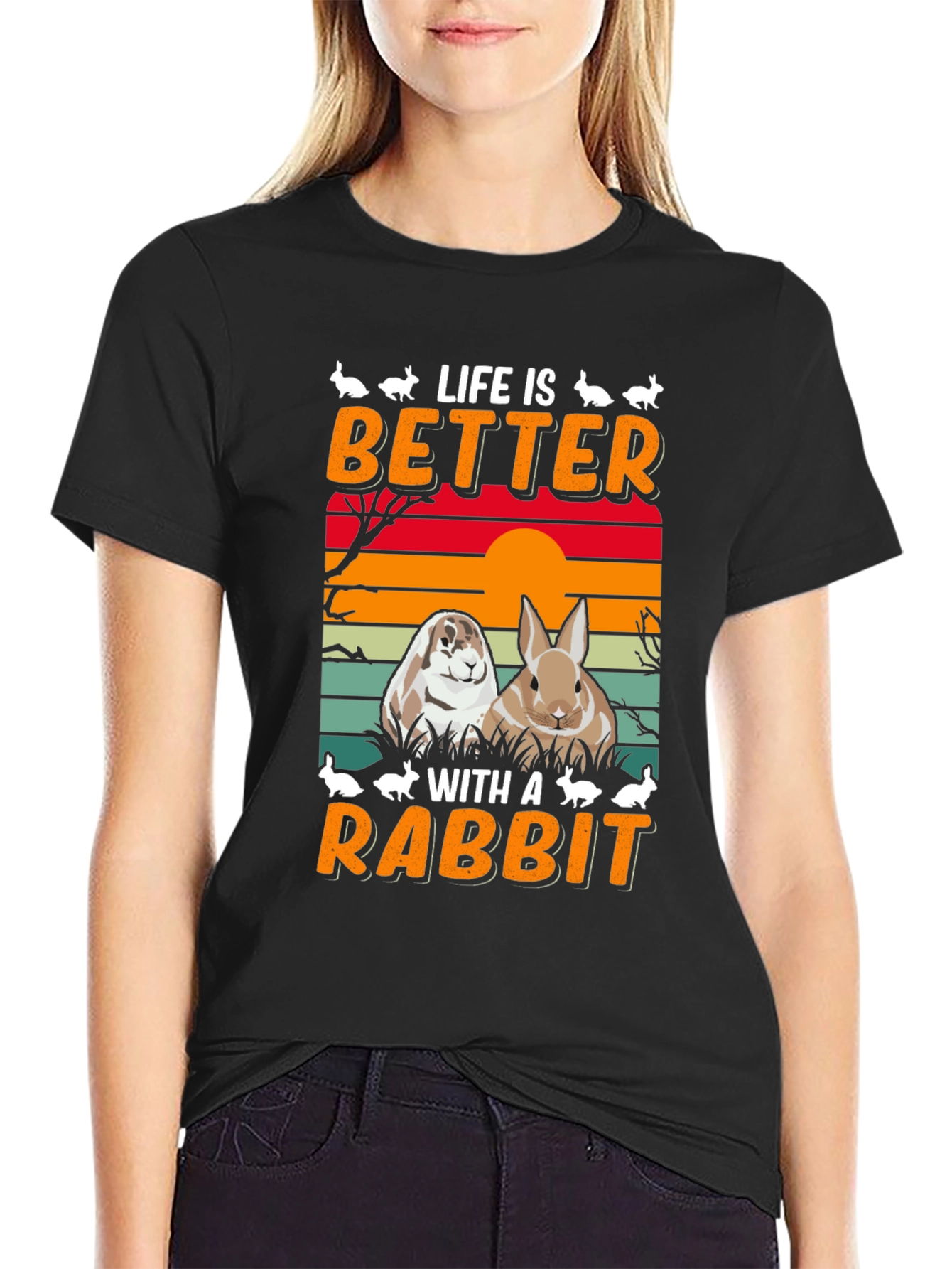 Life is Better With A Rabbit T-Shirt