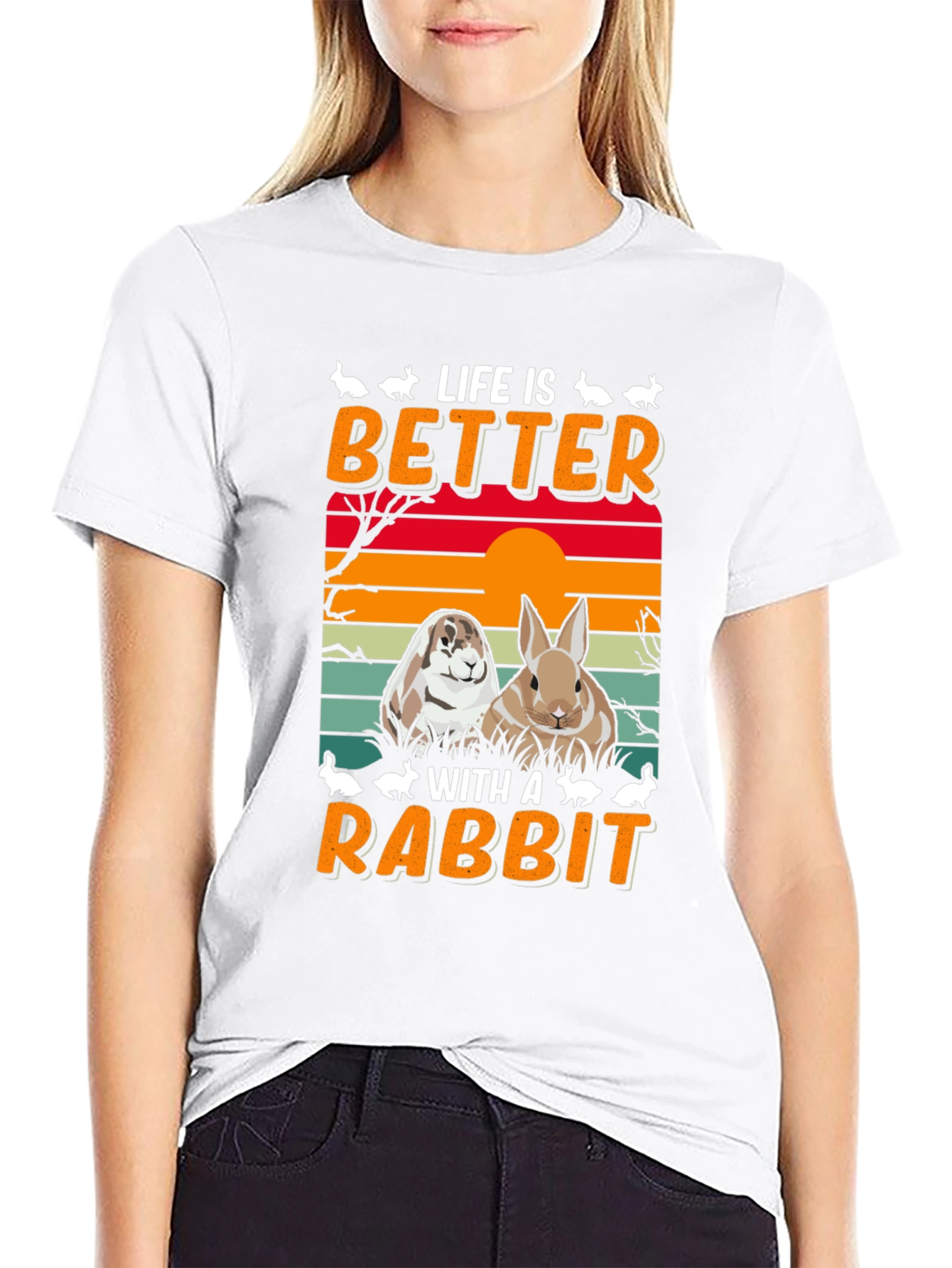 Life is Better With A Rabbit T-Shirt