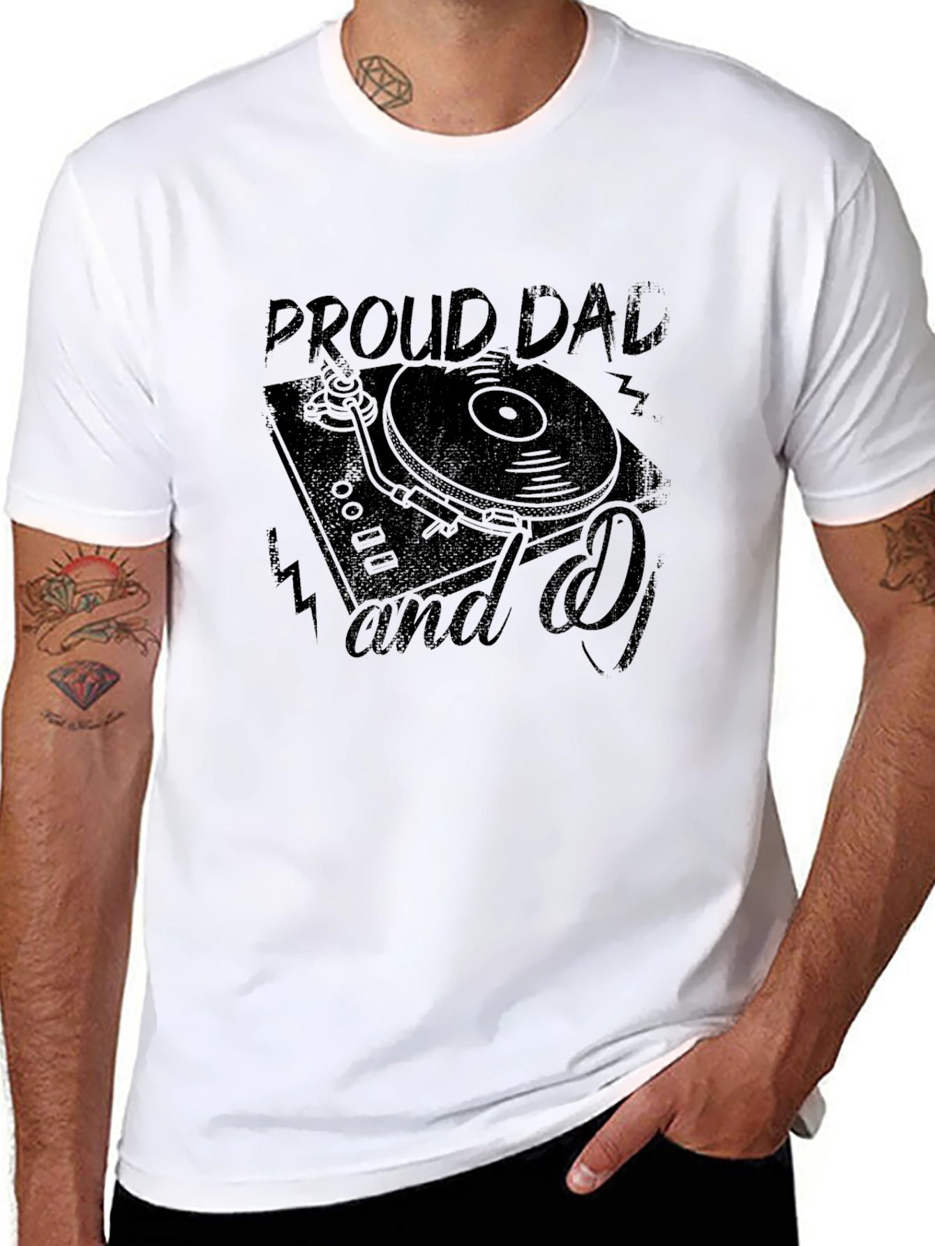 Proud Dad and DJ Black T-Shirt