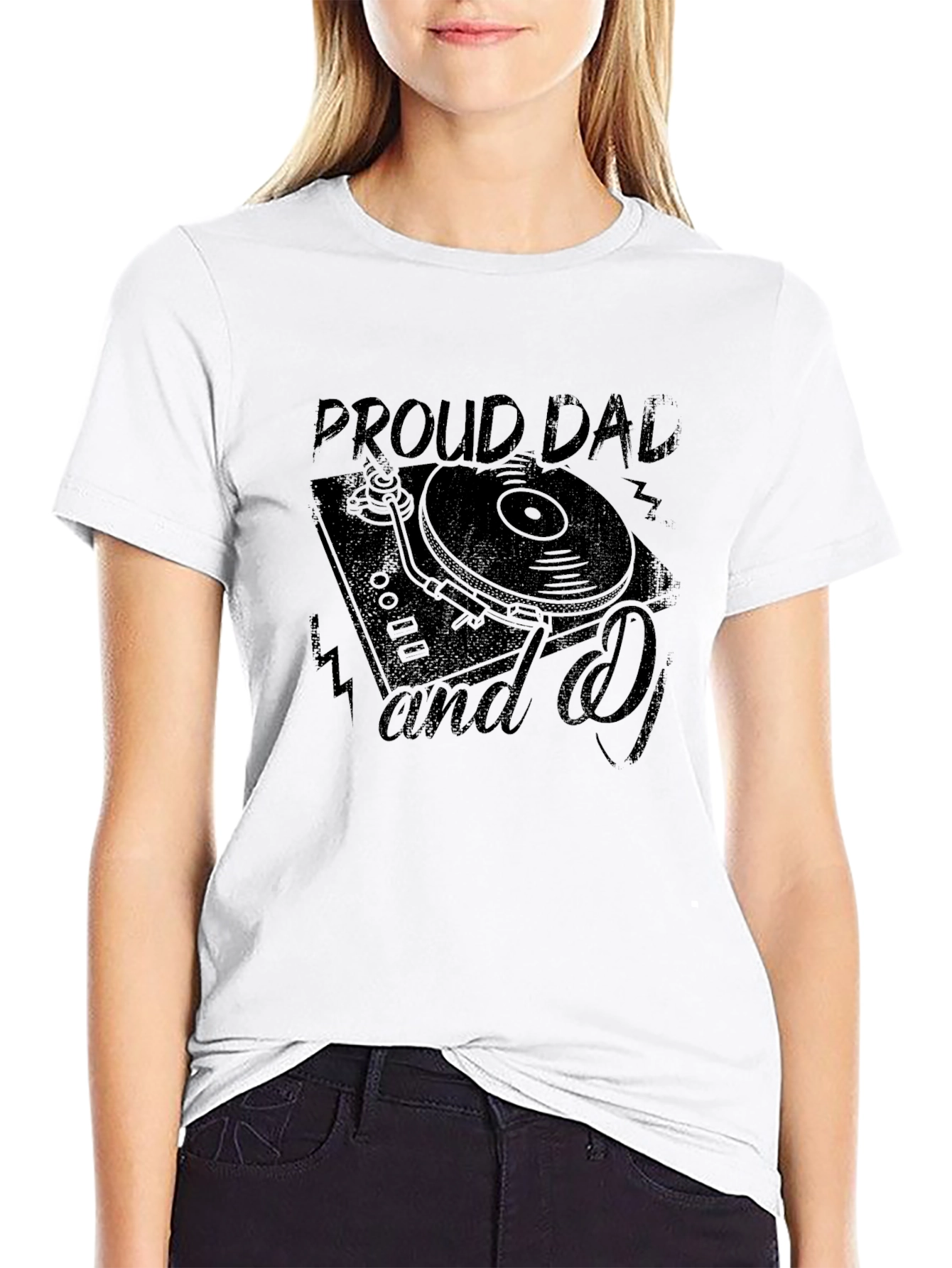Proud Dad and DJ Black T-Shirt