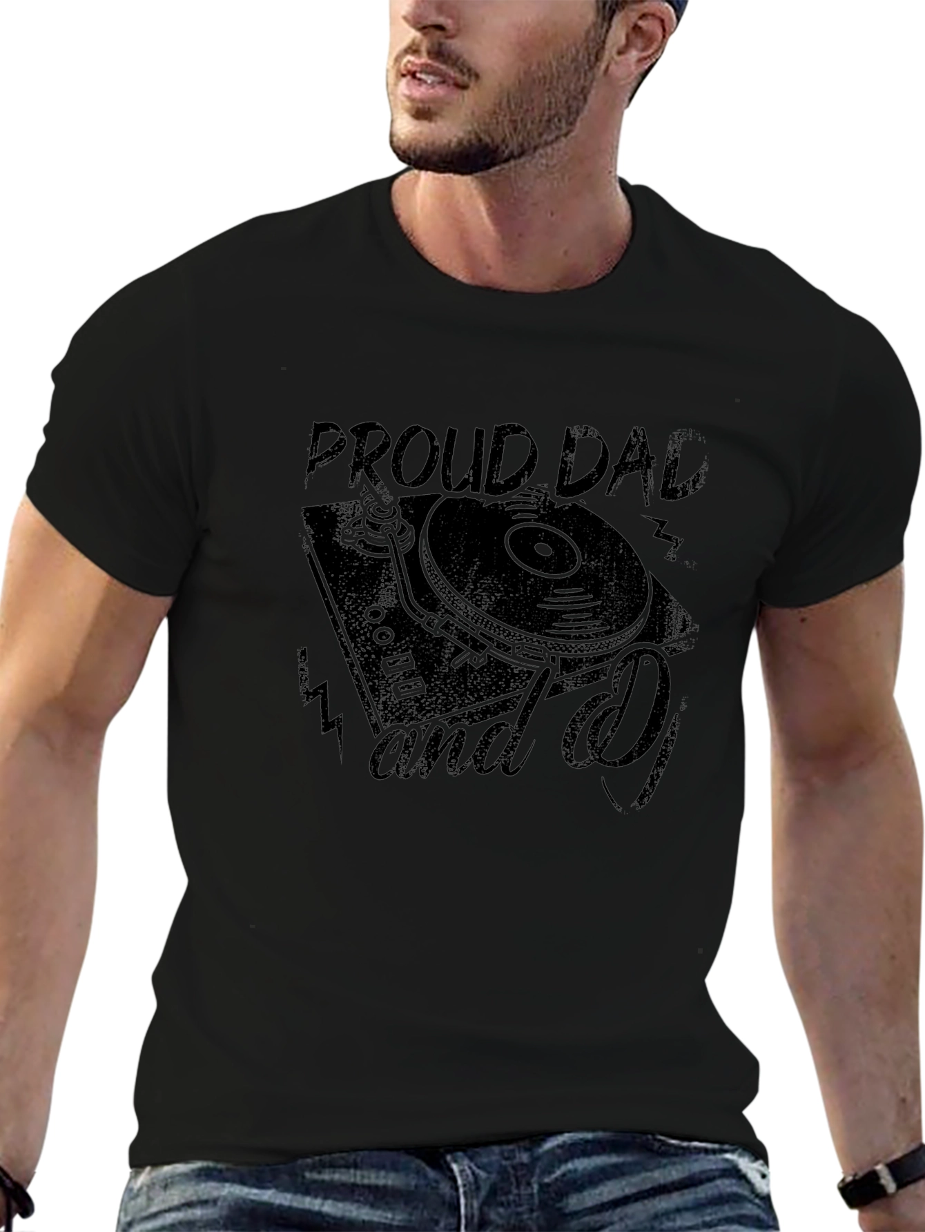 Proud Dad and DJ Black T-Shirt