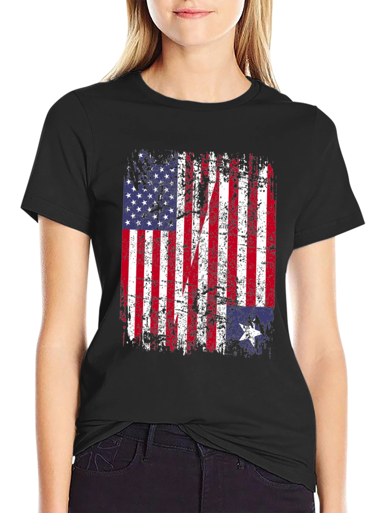 American Texas Flag T-Shirt Patriotic