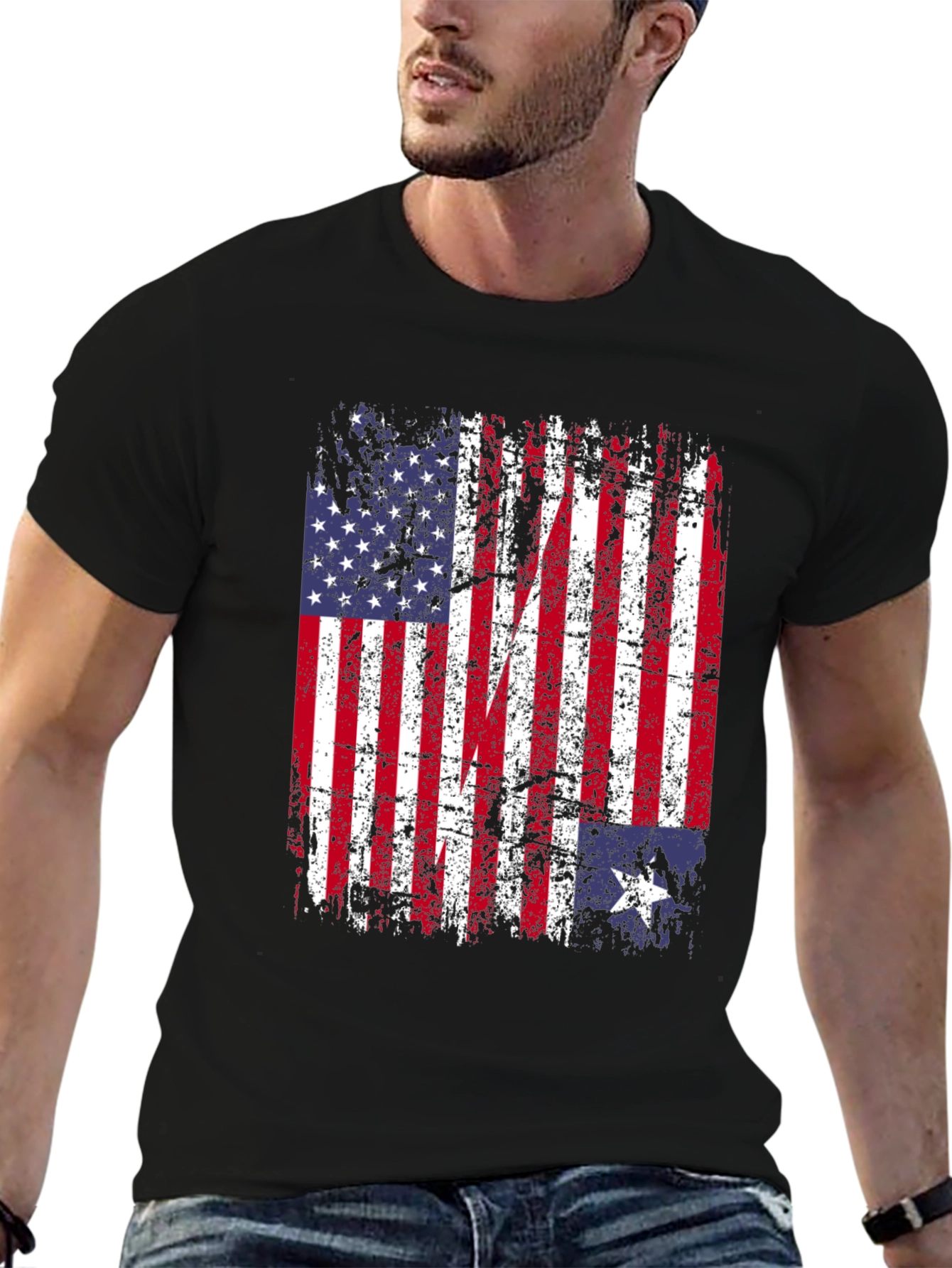 American Texas Flag T-Shirt Patriotic