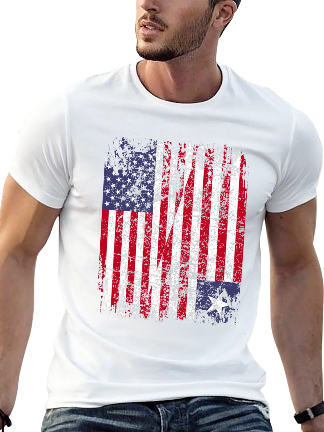 American Texas Flag T-Shirt Patriotic