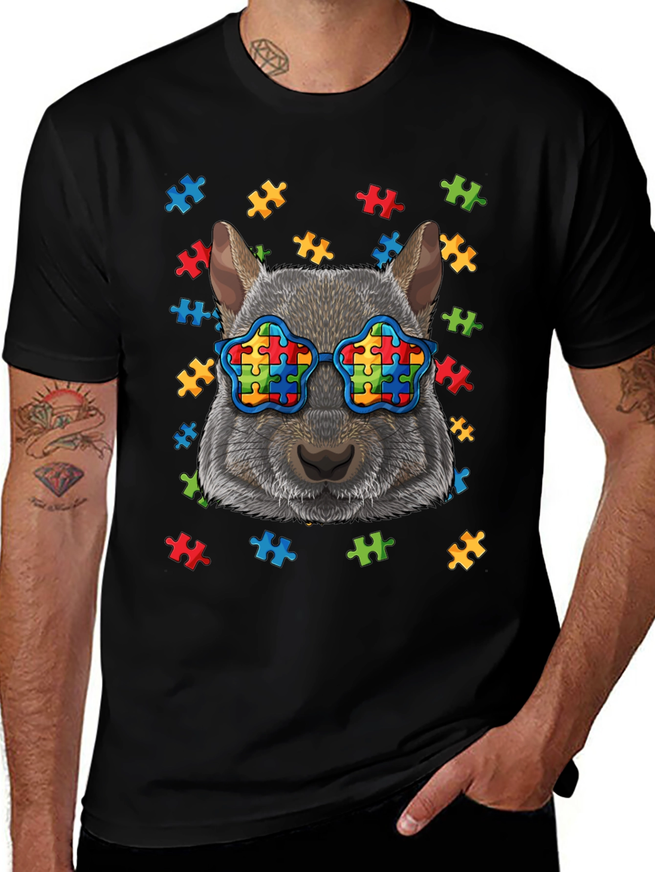 Autism Awareness Squirrel T-Shirt