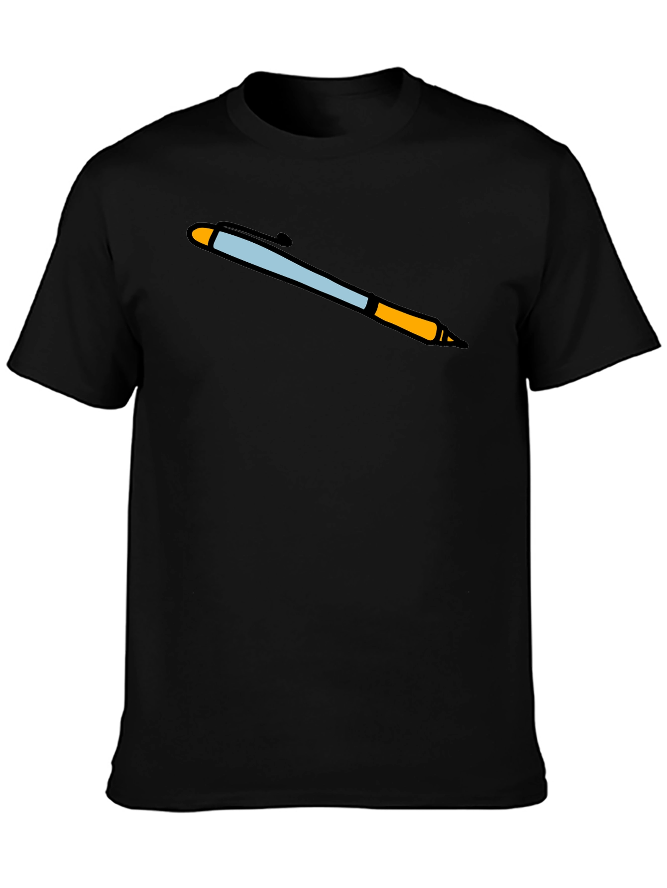 Novelty Pen Graphic Tee - Black