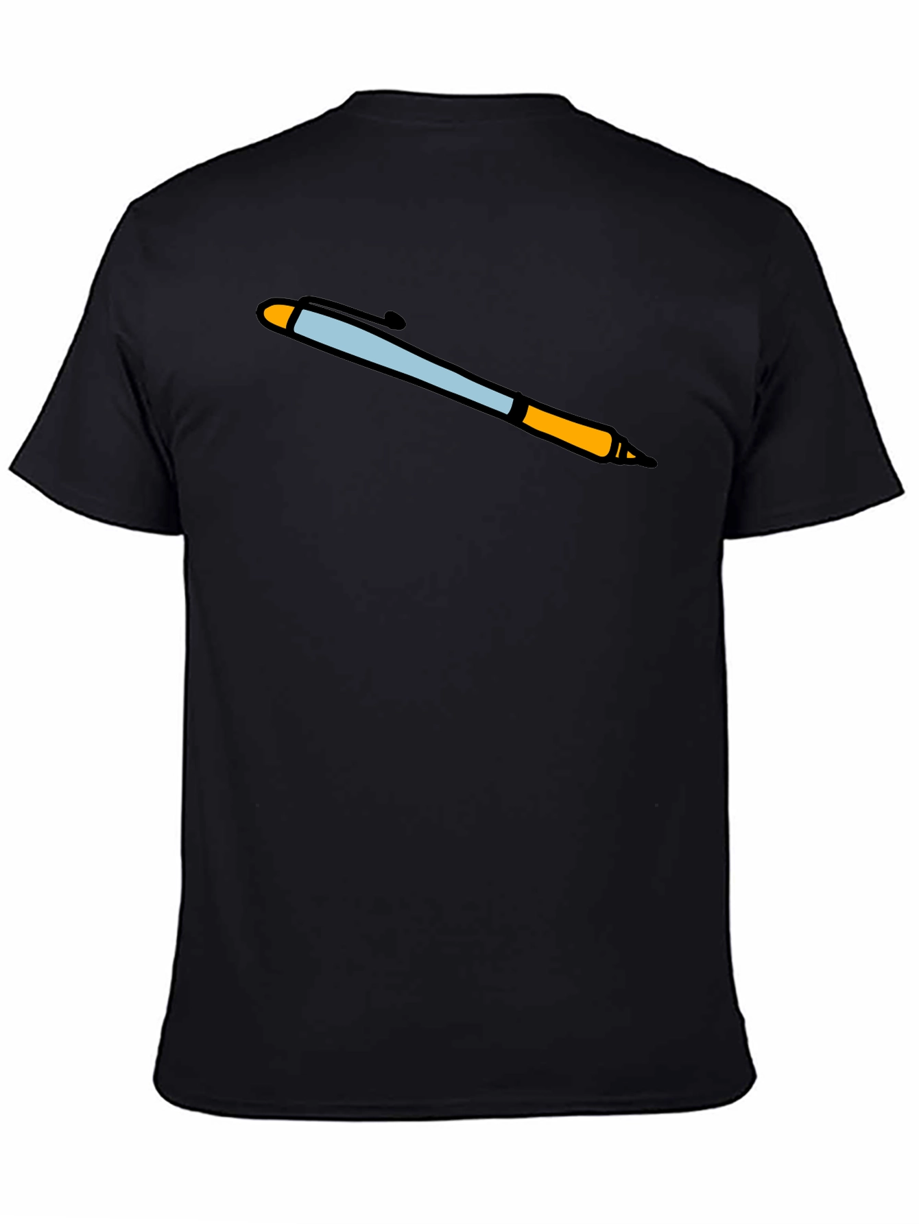 Novelty Pen Graphic Tee - Black