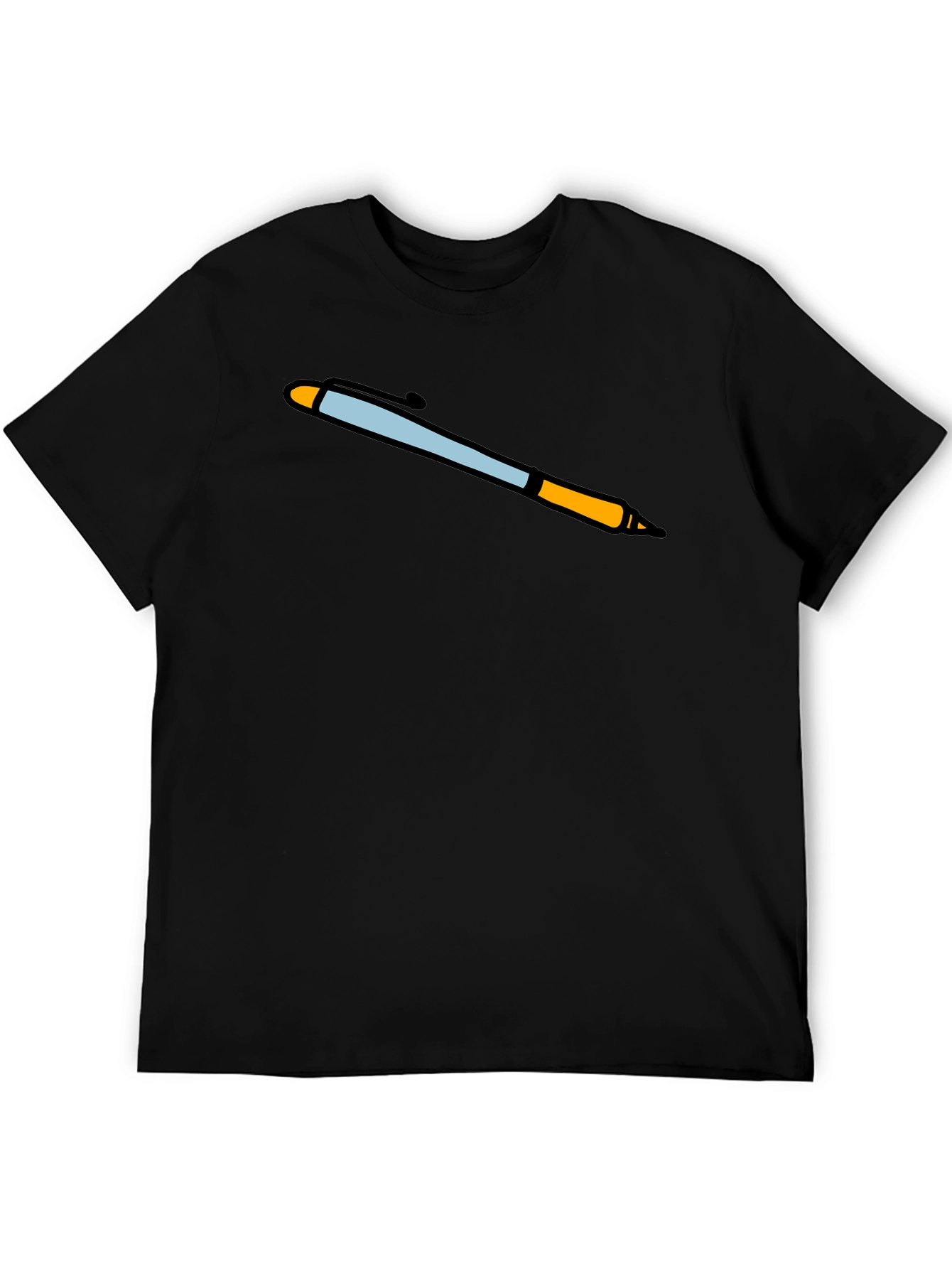 Novelty Pen Graphic Tee - Black