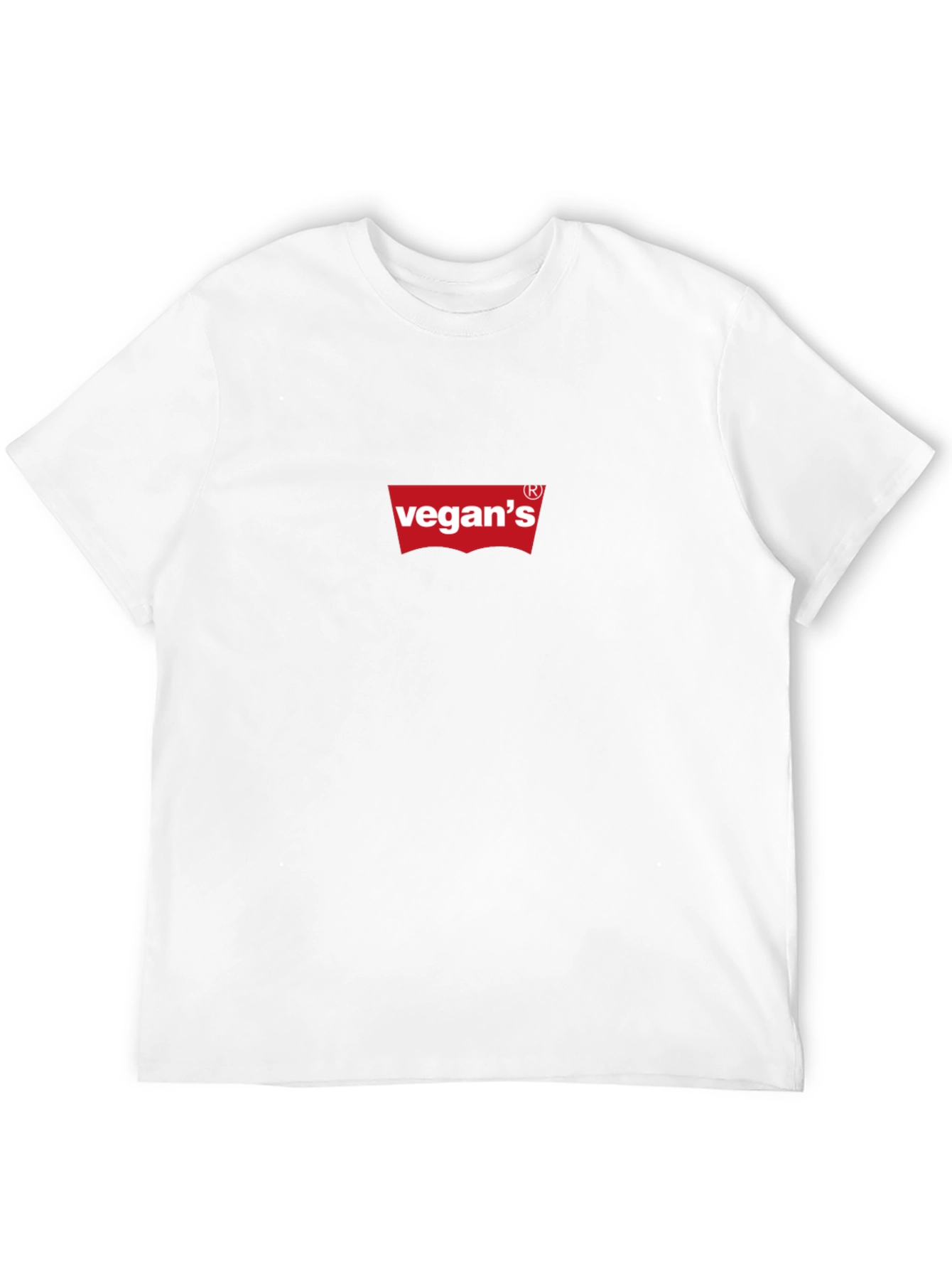 Vegans Red Logo Black T-Shirt