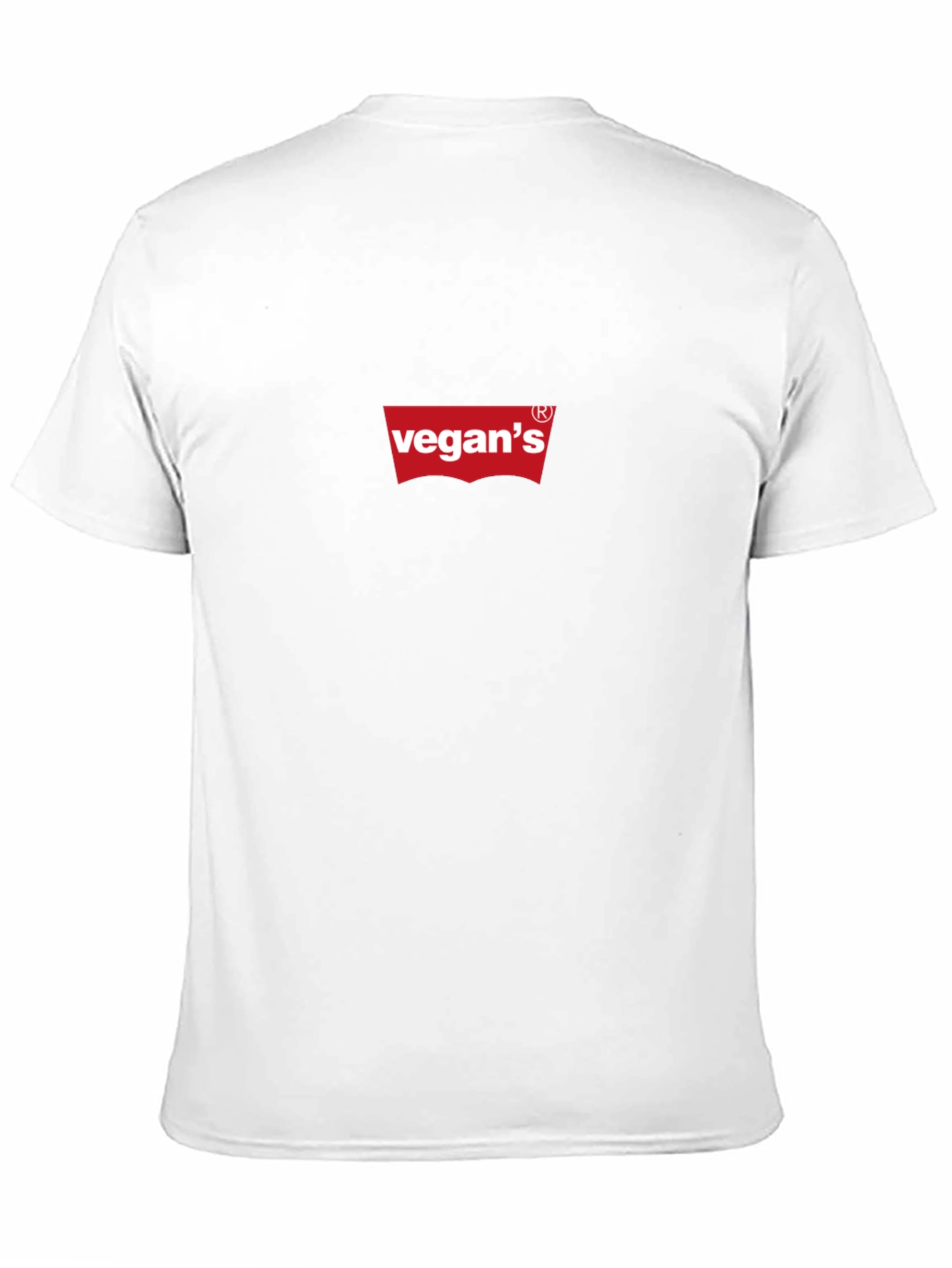 Vegans Red Logo Black T-Shirt