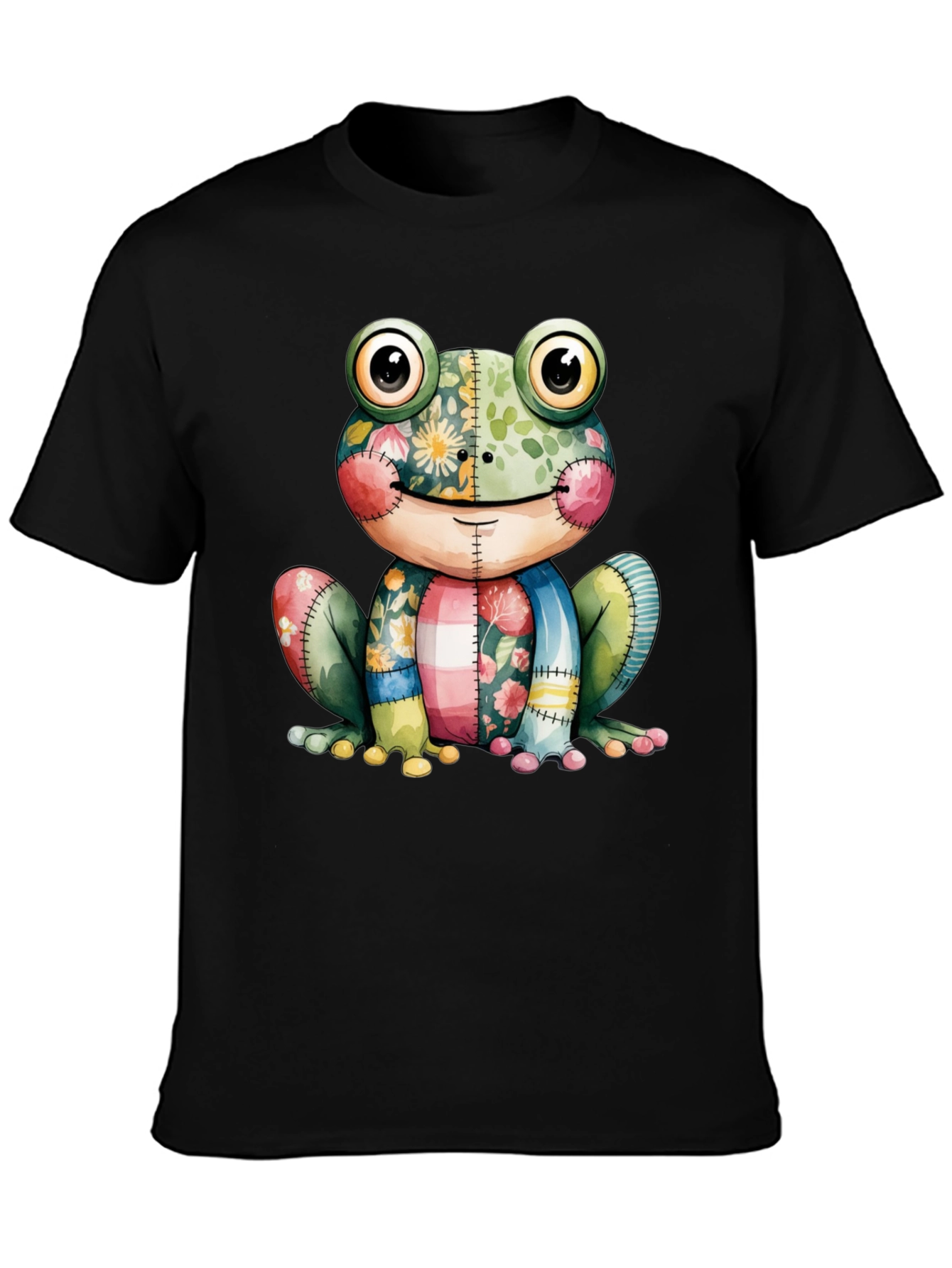 Frog Patchwork Tee - Cute and Unique Design