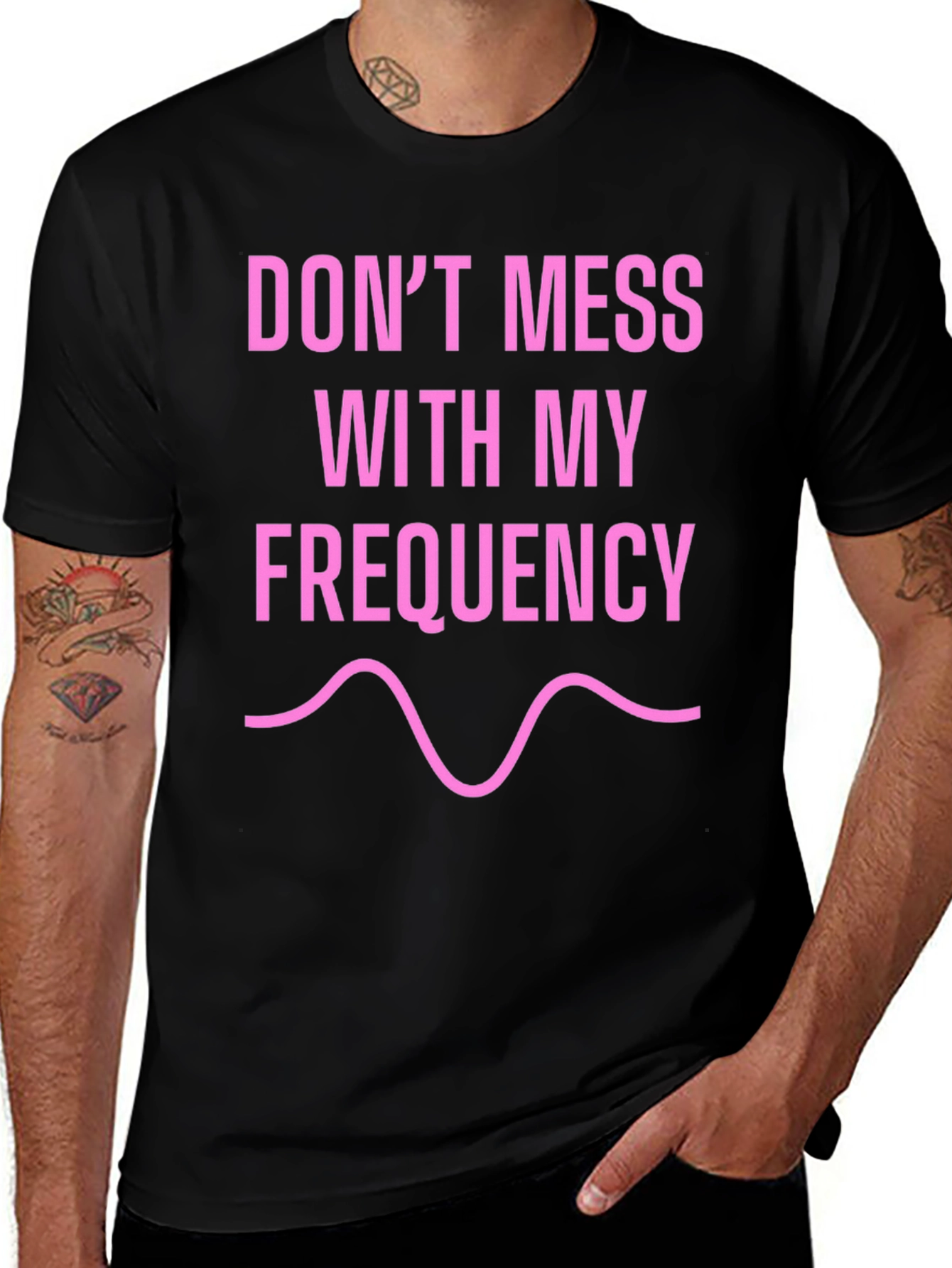 Dont Mess With My Frequency Black T-Shirt