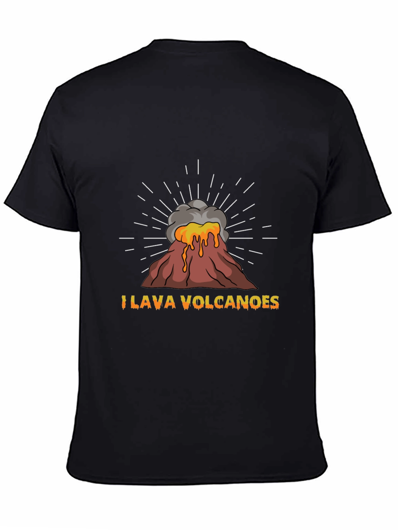 I Lava Volcanoes Graphic T-Shirt - Black