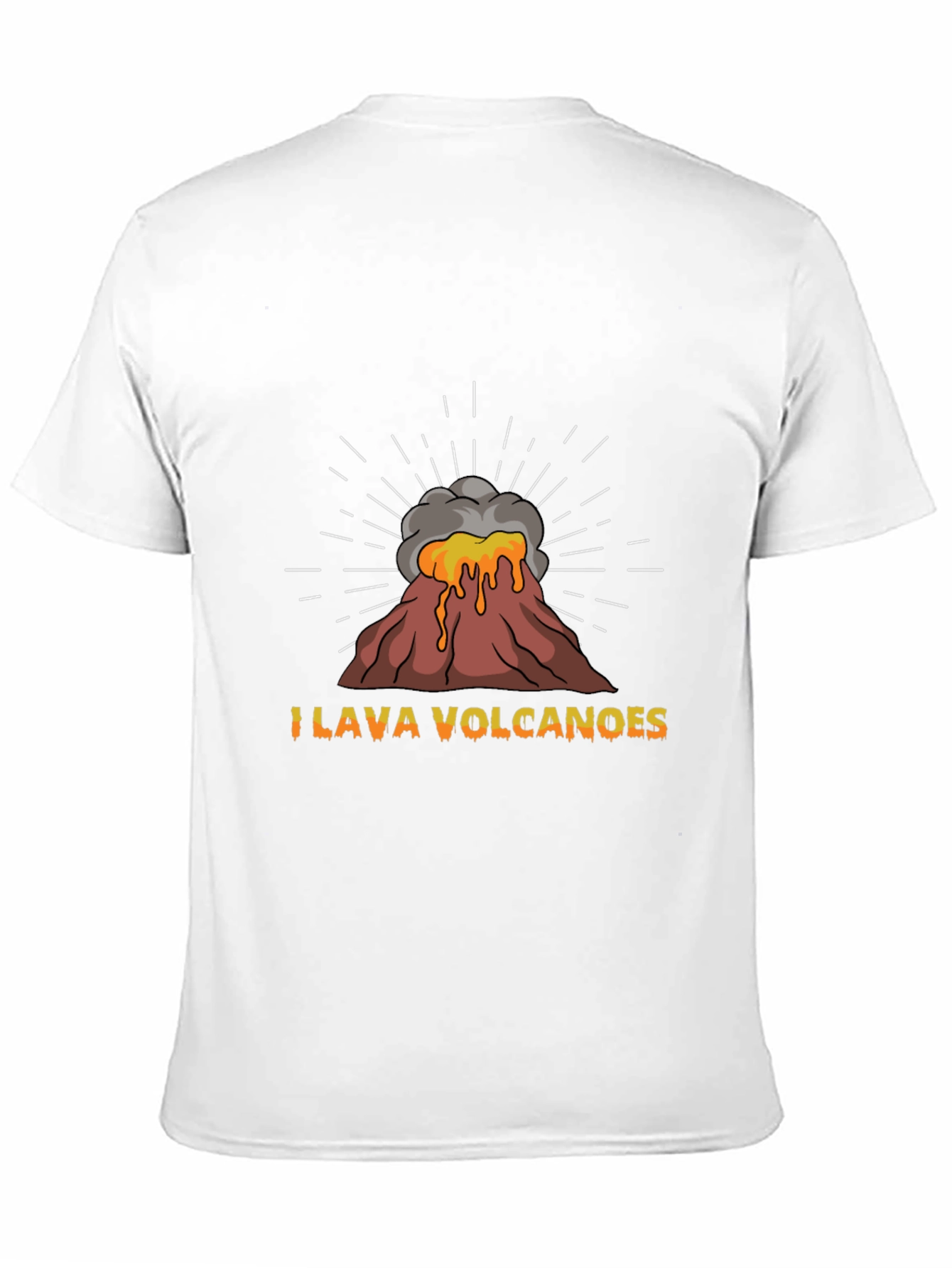 I Lava Volcanoes Graphic T-Shirt - Black