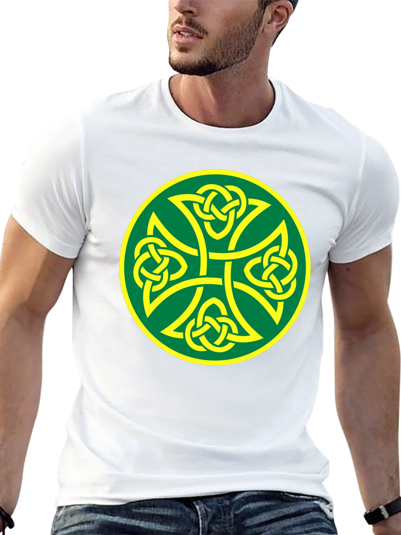 Celtic Knot Cross Black T-Shirt