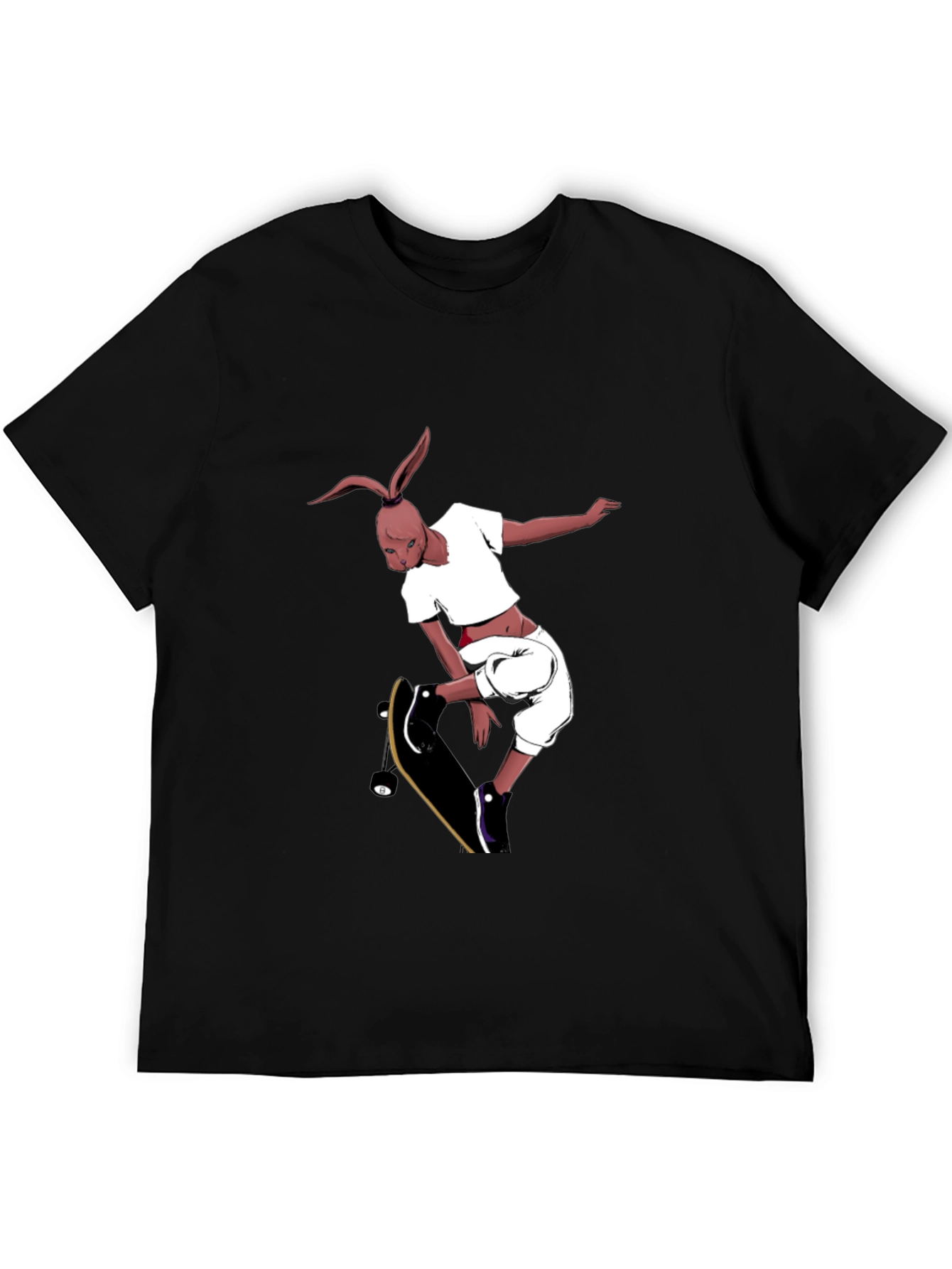 Skateboarding Rabbit Graphic Tee