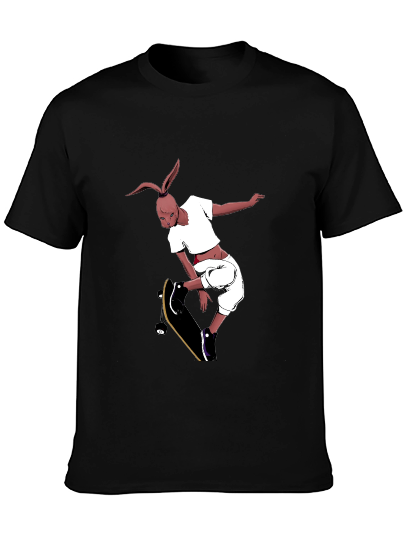 Skateboarding Rabbit Graphic Tee
