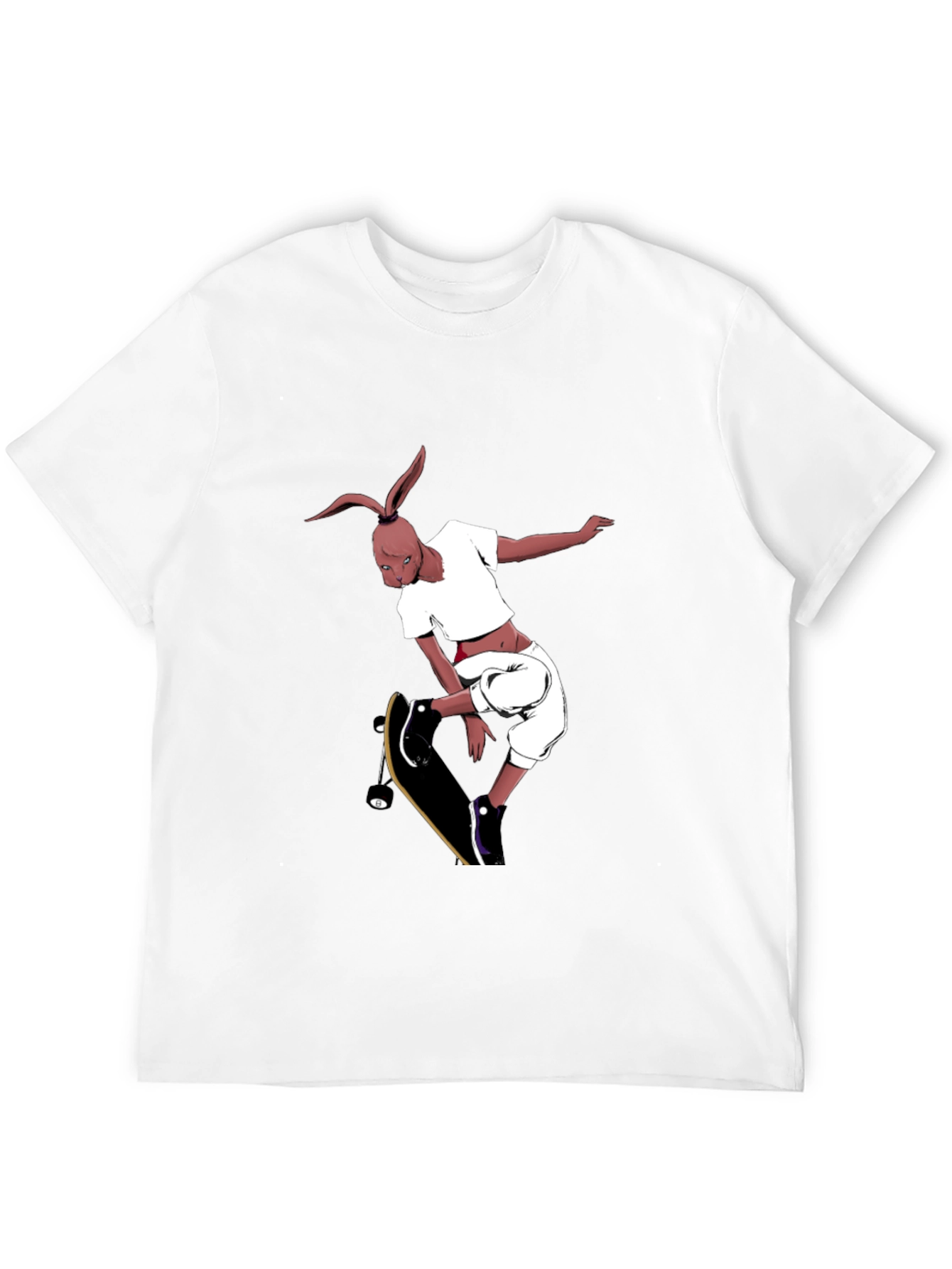 Skateboarding Rabbit Graphic Tee